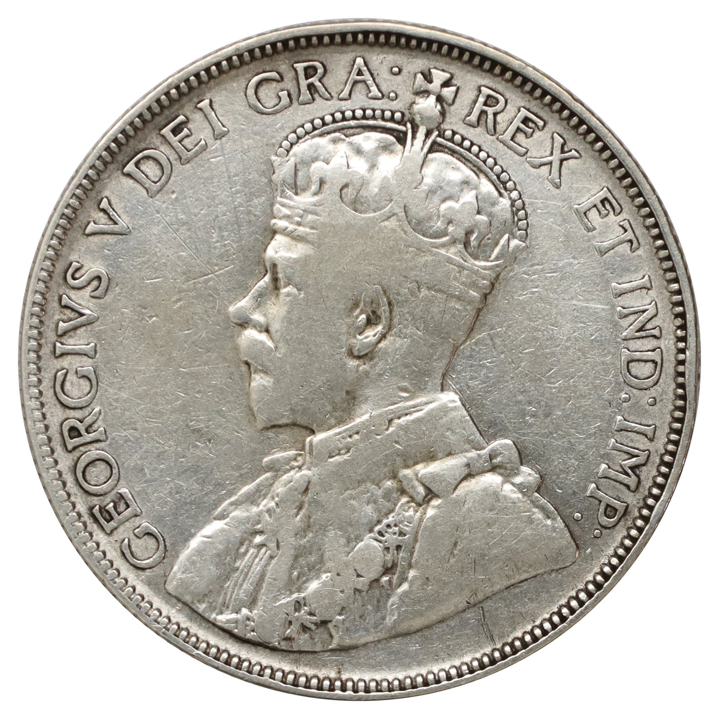 1934 Canada 50-cents Fine (F12) Scratched, marks, or impaired