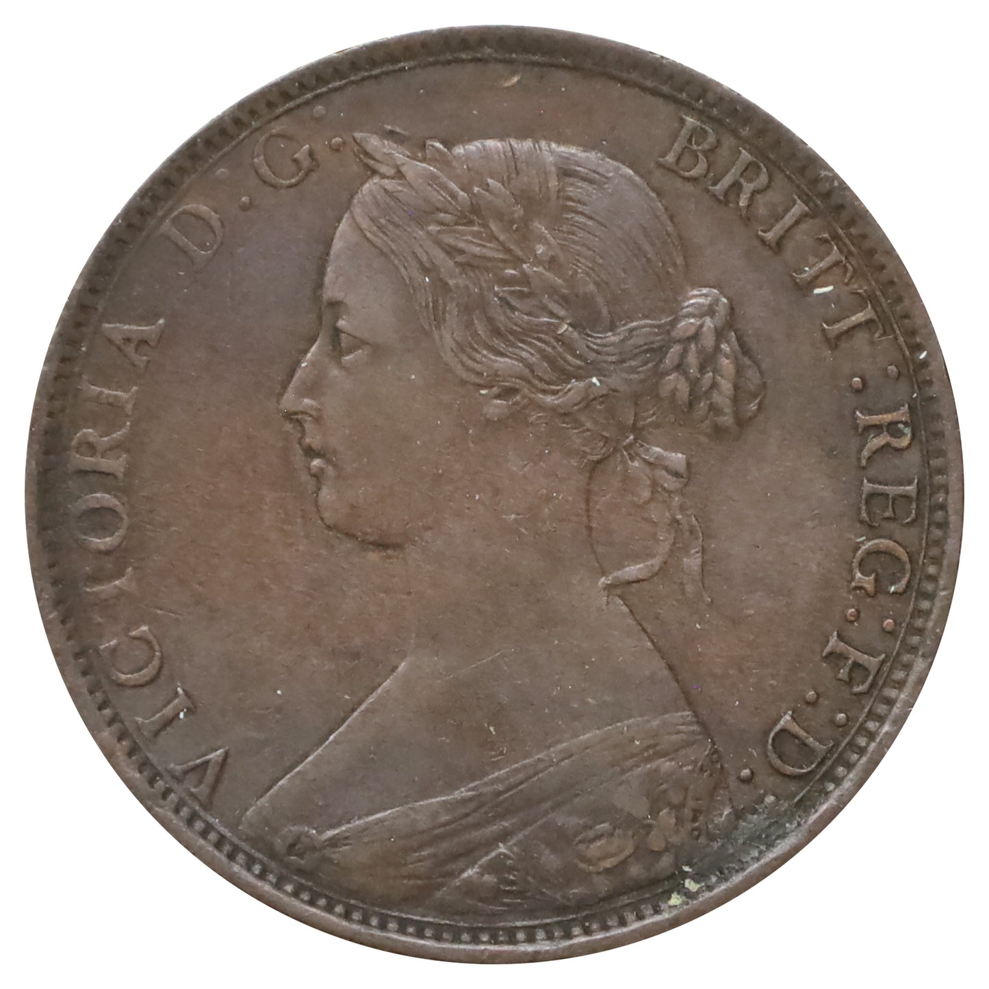 1864 Tall 6 New Brunswick 1-cent Extra Fine (EF40) Scratched, marks, or impaired