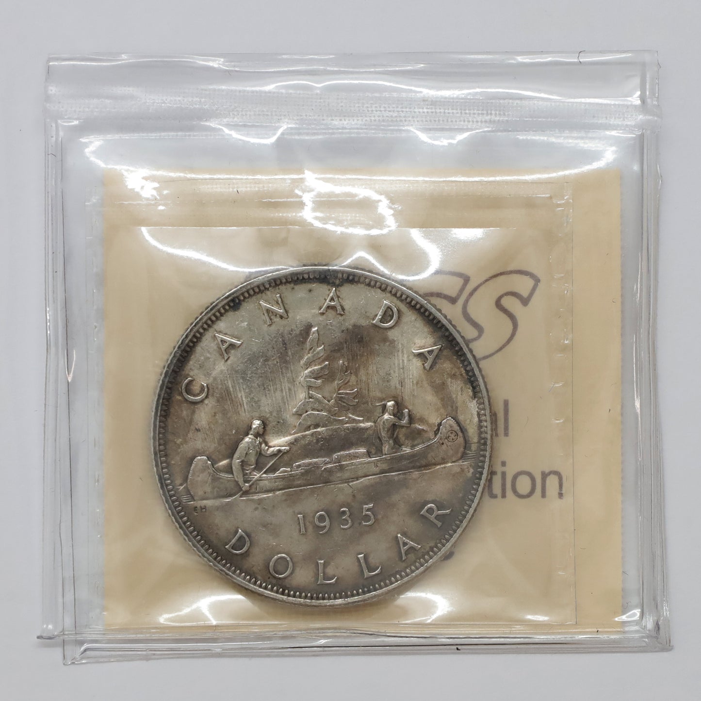 1935 2x XXV Canada Dollar ICCS Certified MS64 (Toned)