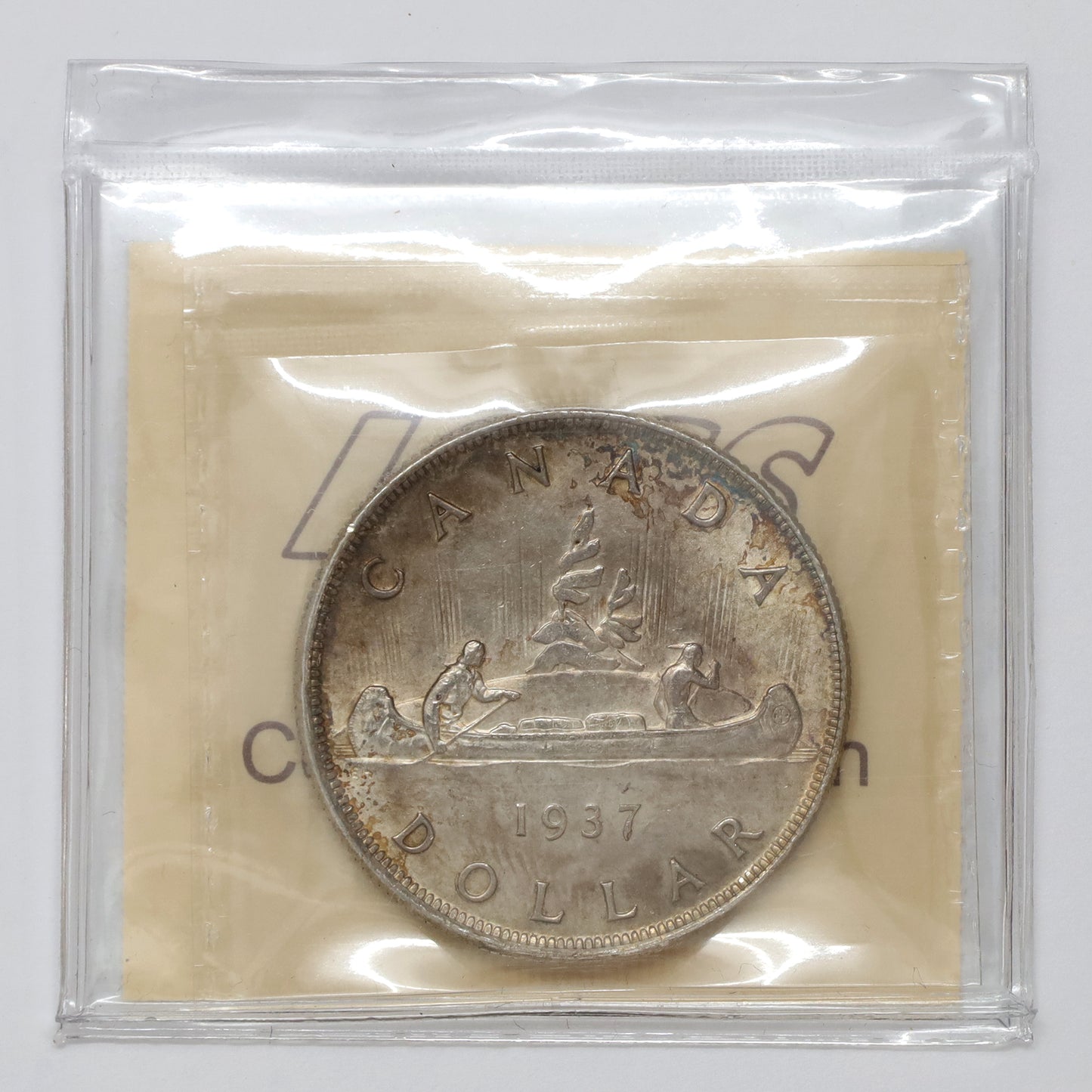 1937 Canada Dollar ICCS Certified MS63 (Toned)