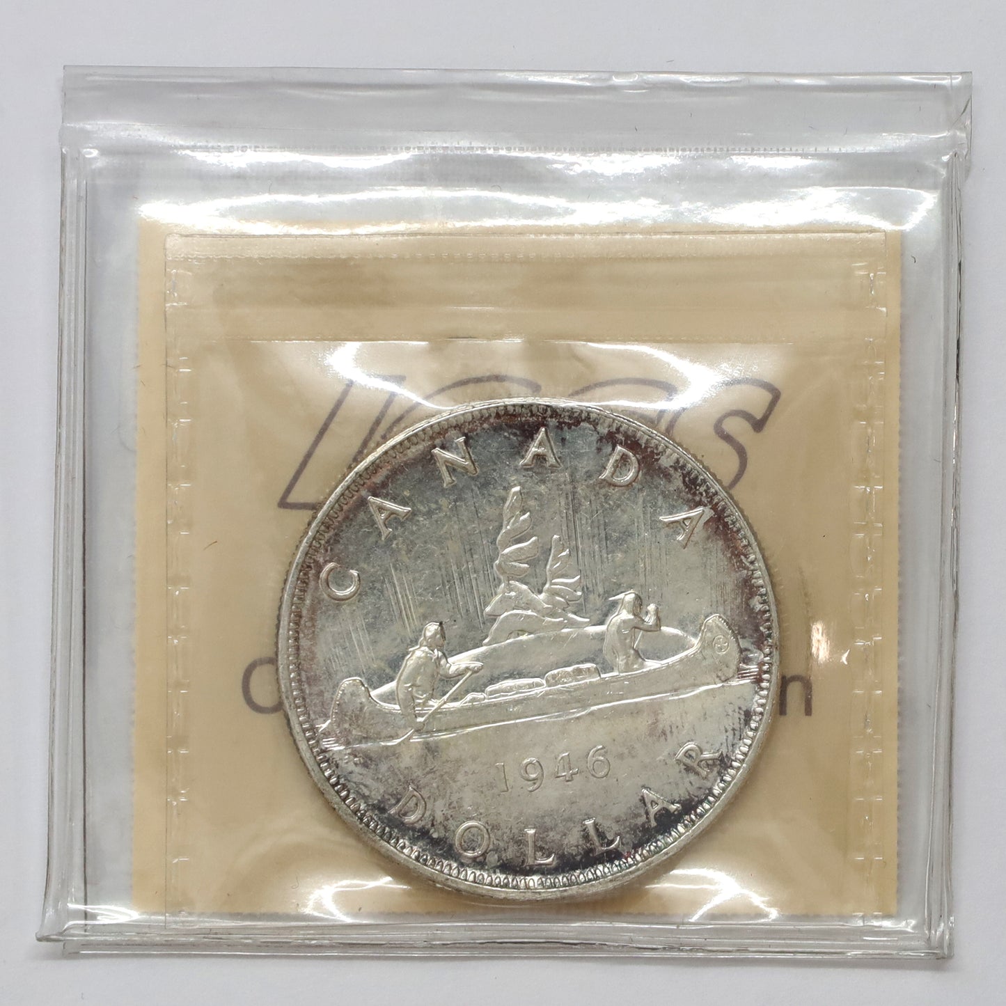 1946 Canada Dollar ICCS Certified MS63 (Lightly Toned)
