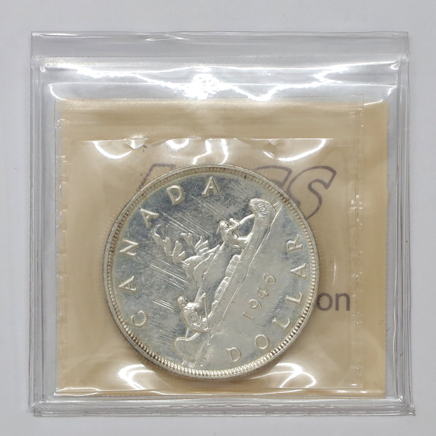 1946 Canada Dollar ICCS Certified MS62 (Lightly Toned)