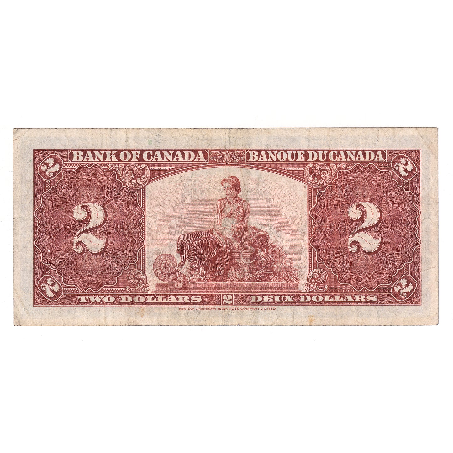 BC-22c 1937 Canada $2 Coyne-Towers, Various Prefixes, F-VF (F15) writing or impaired