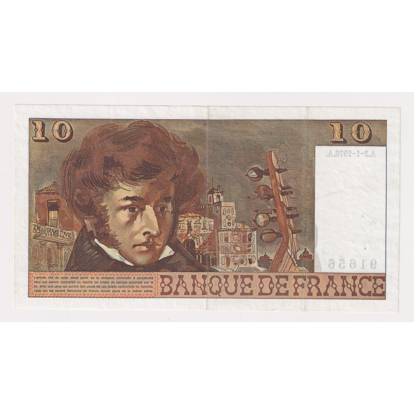 France 1976 10 Franc Note, Pick #150