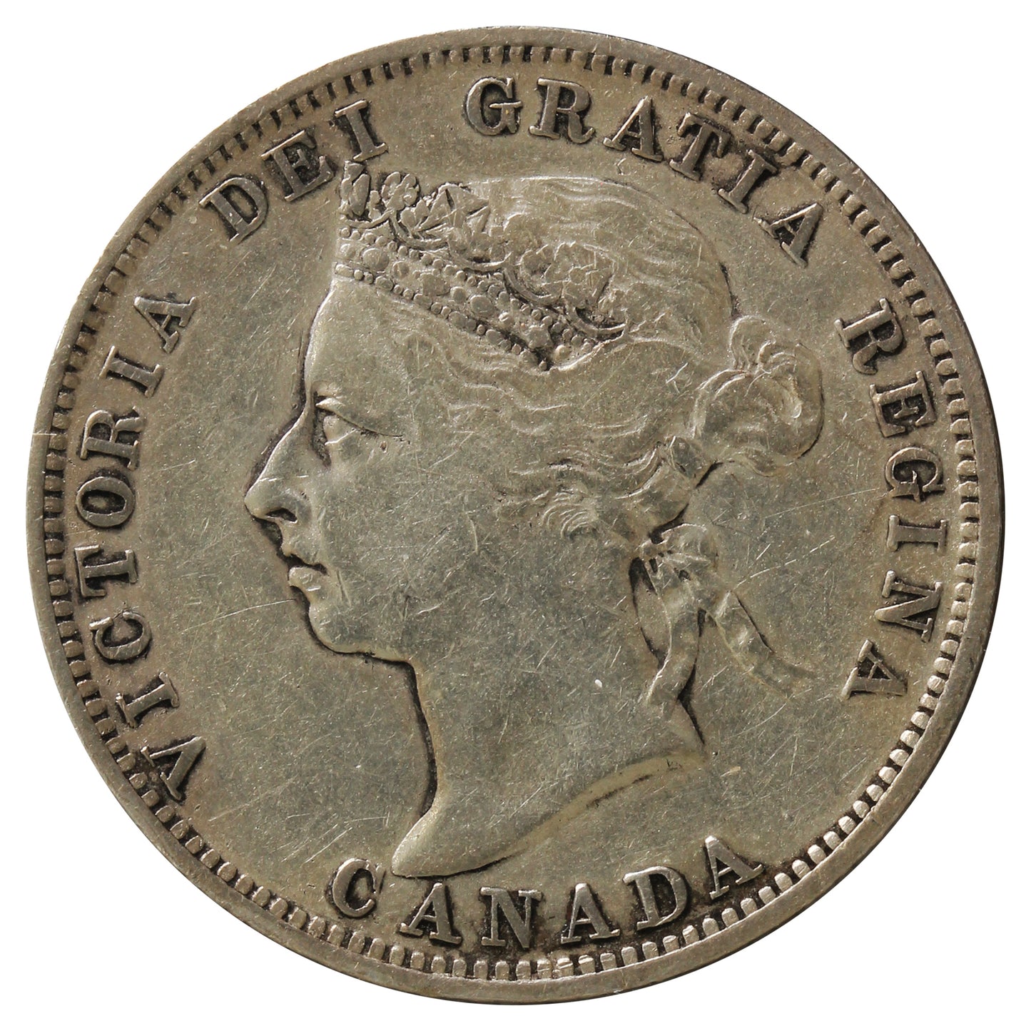 1894 Canada 25-cents VF-EF (VF-30) Impaired