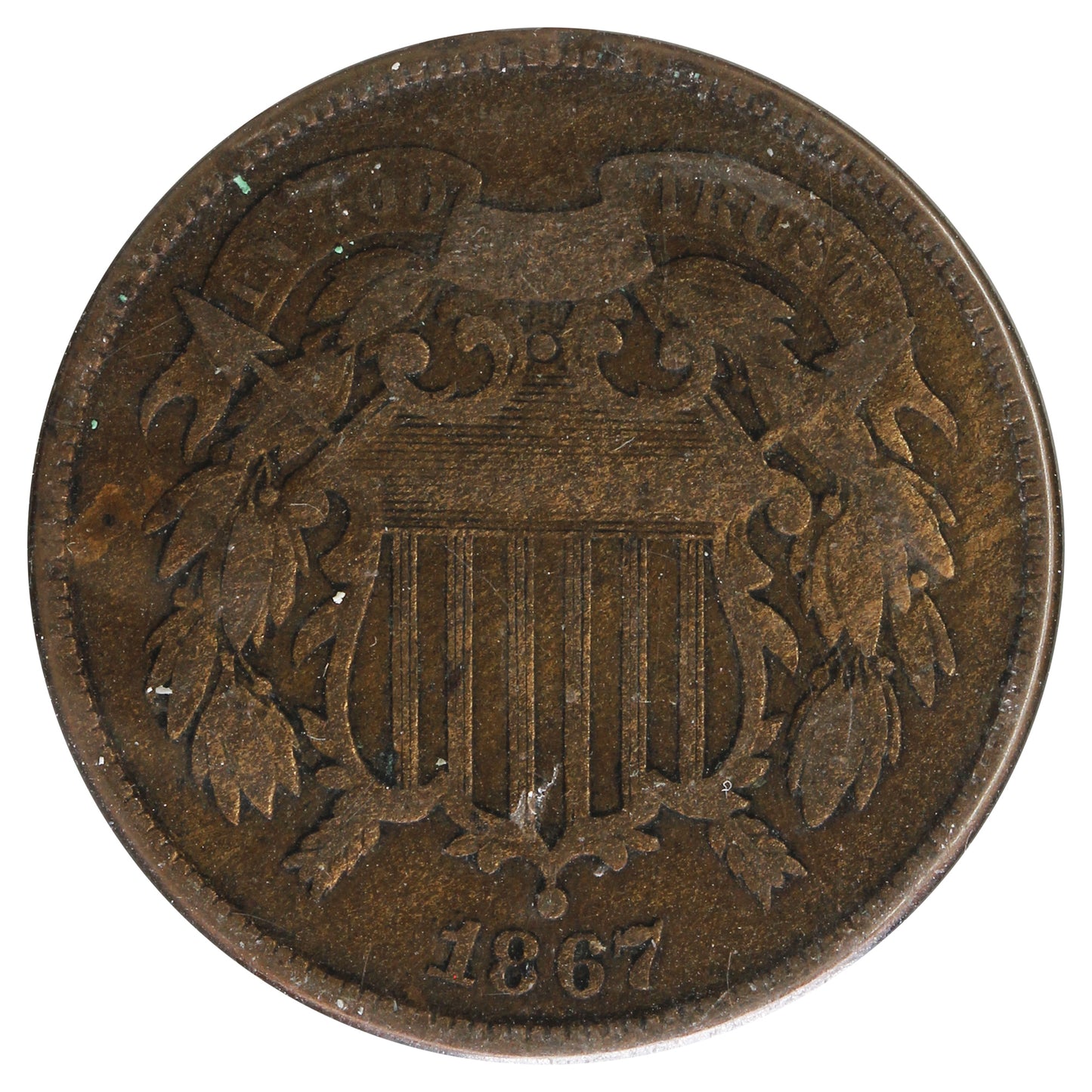 1867 USA 2 Cents F-VF (F15)