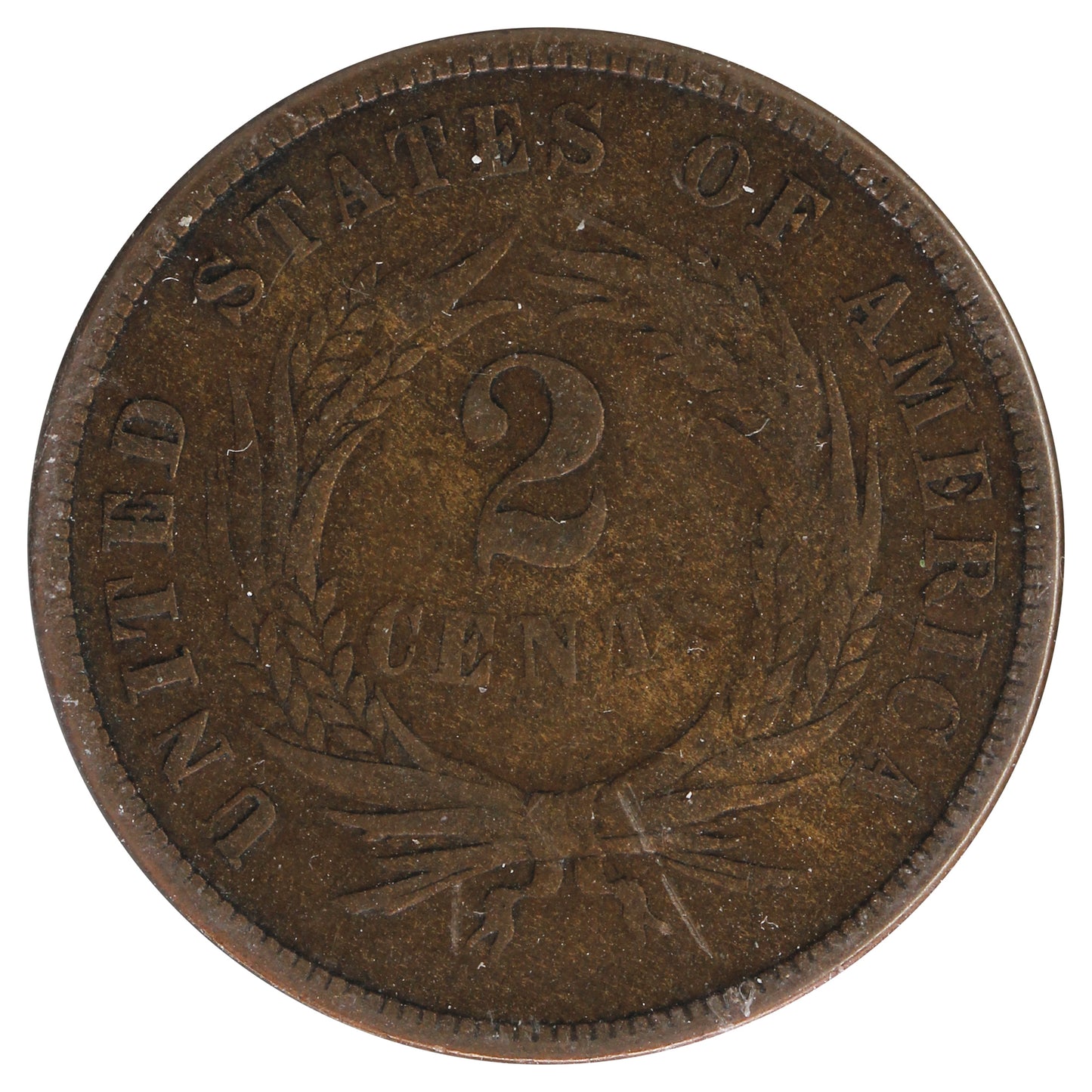 1867 USA 2 Cents F-VF (F15)