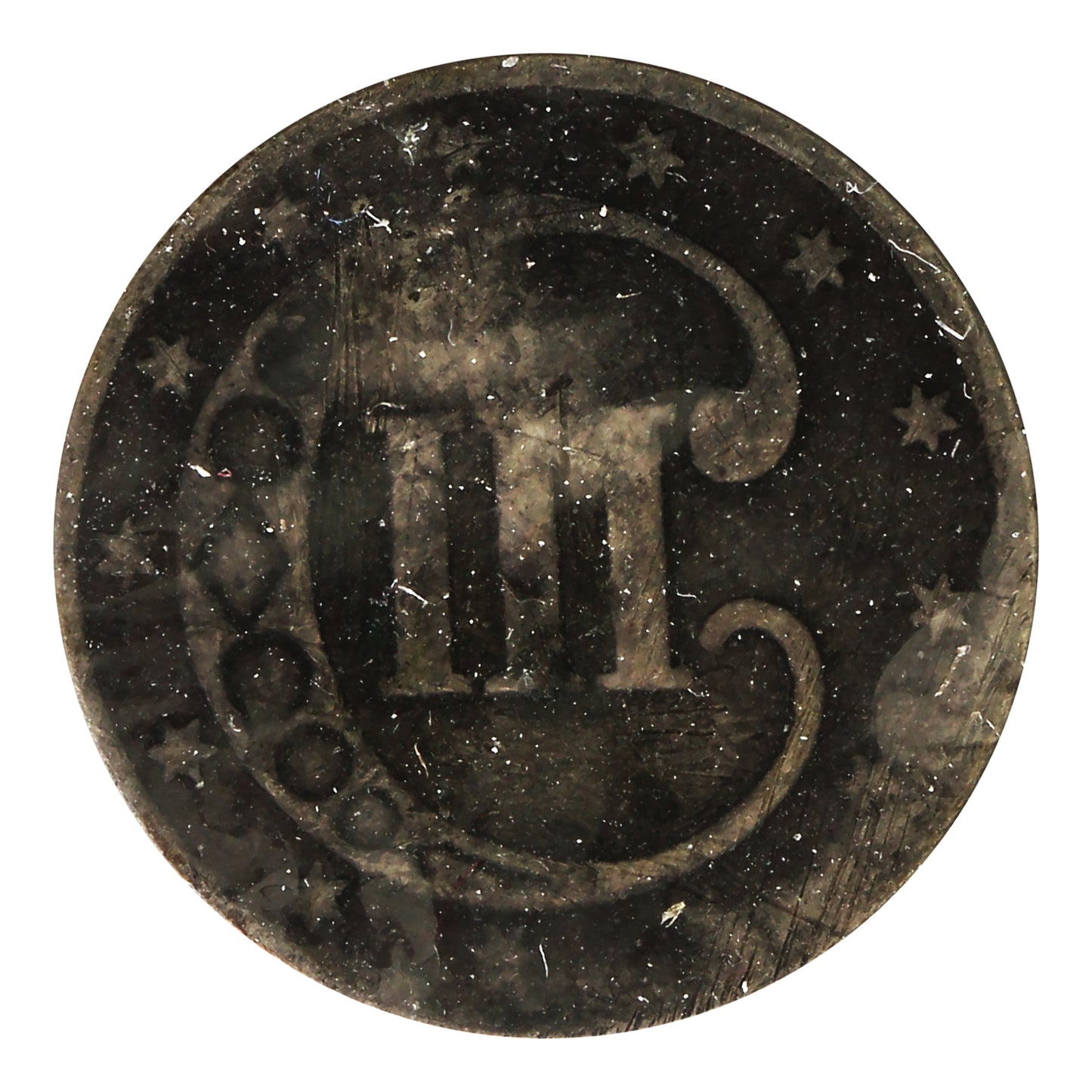 1853 USA 3 Cents