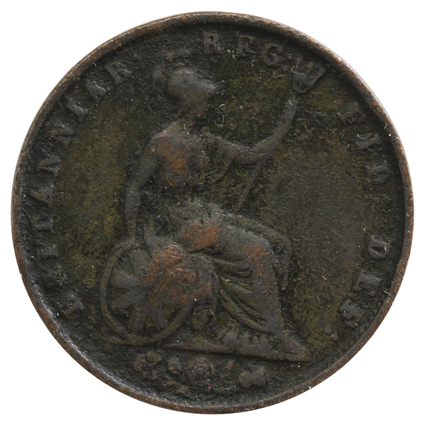 Great Britain 1855 Half Penny Fine (F12)