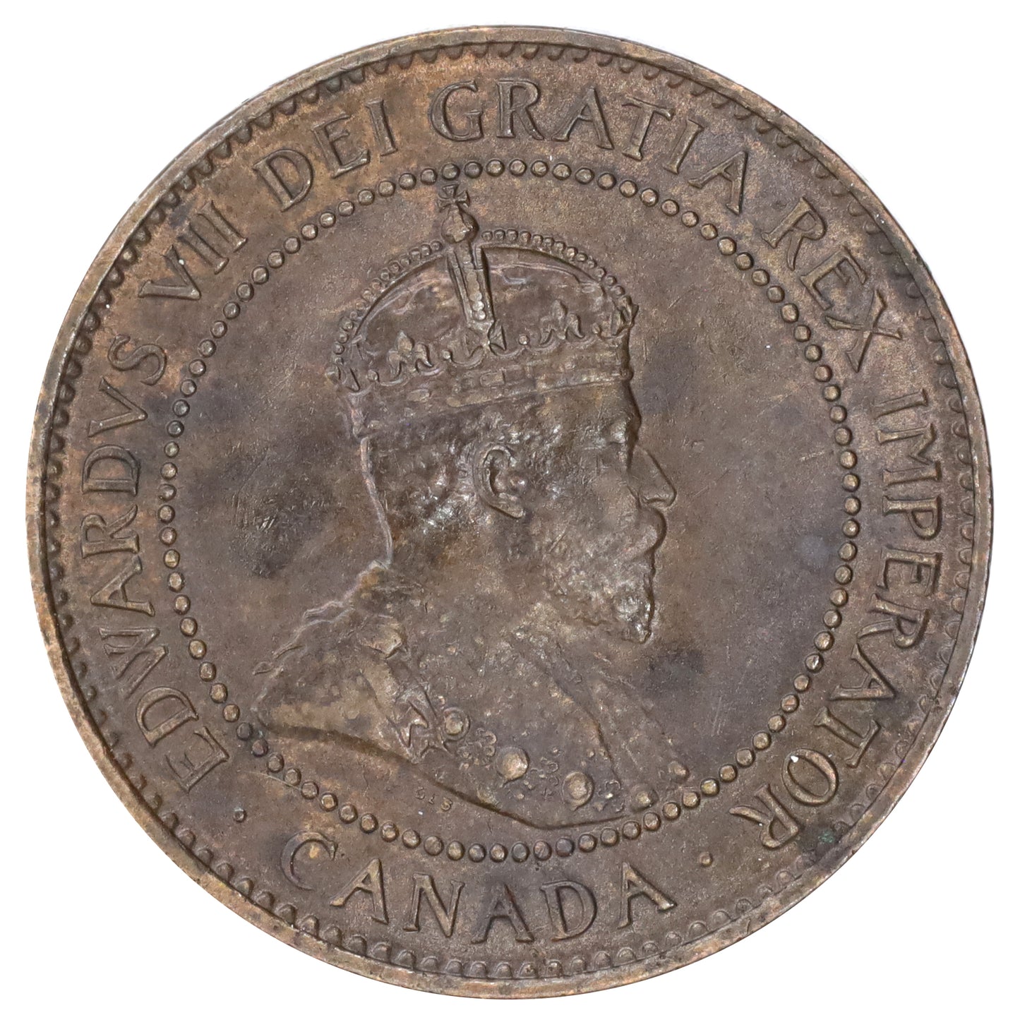 1907H Canada 1-cent AU-UNC (AU55) Scratched, marks, or impaired