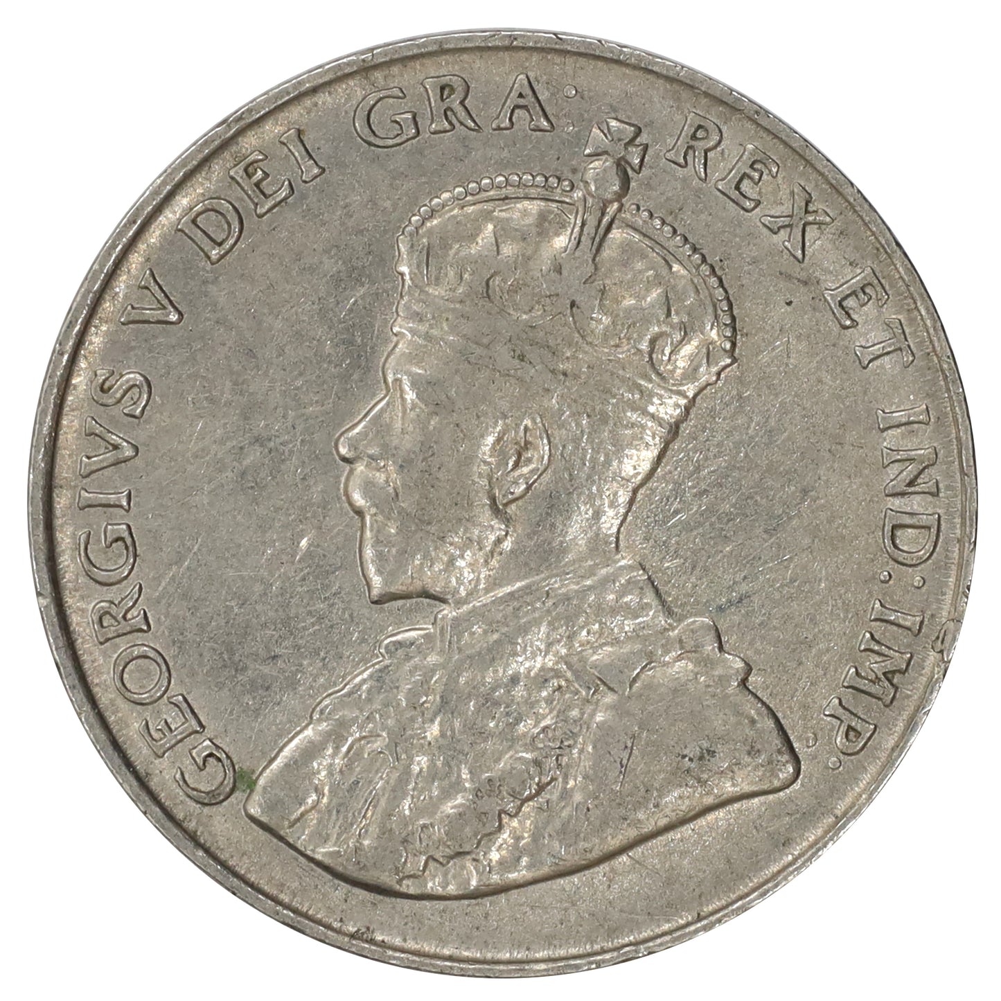1924 Canada 5-cents VF-EF (VF30) Scratched, marks, or impaired