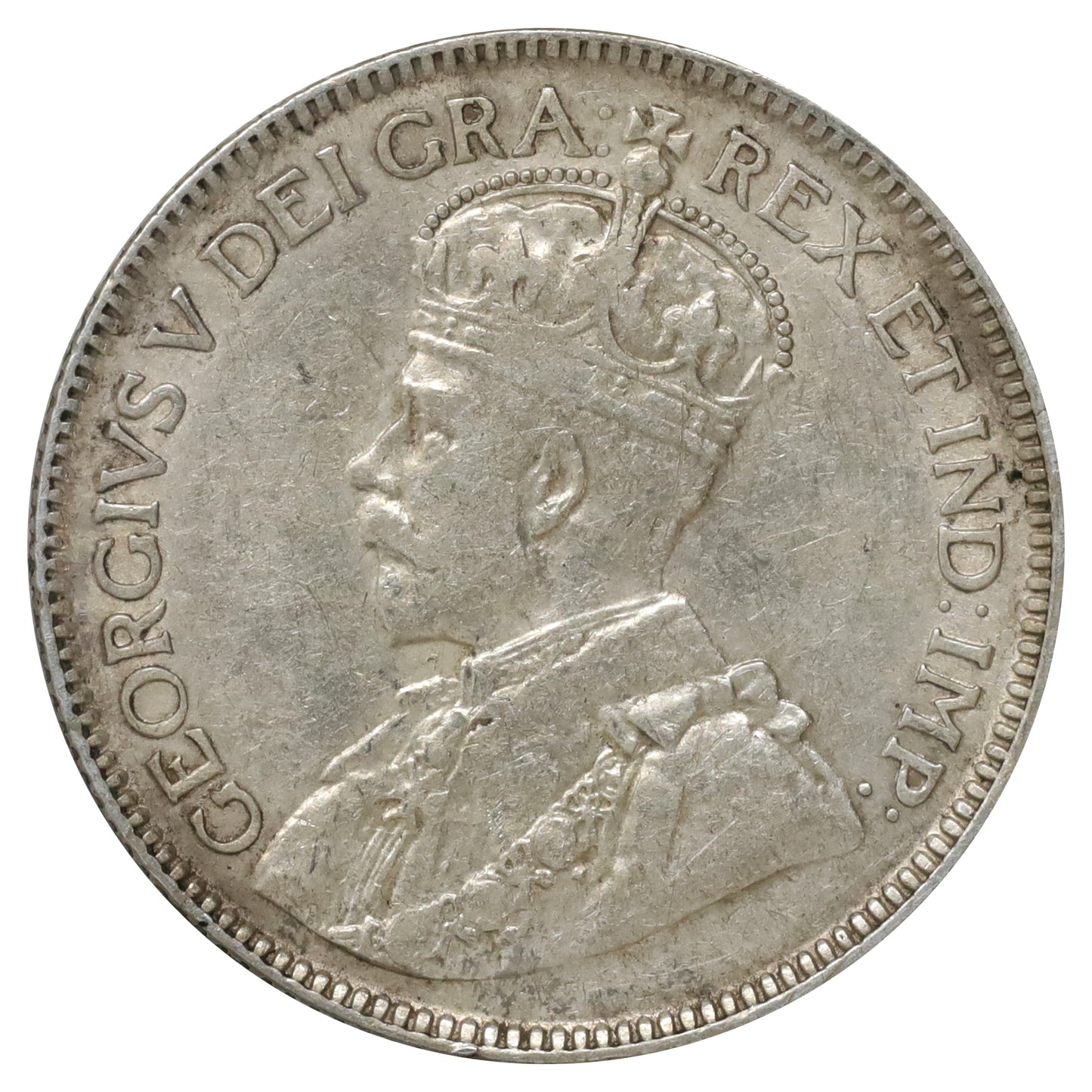 1920 Canada 25-cents Very Fine (VF20) Scratched, marks, or impaired