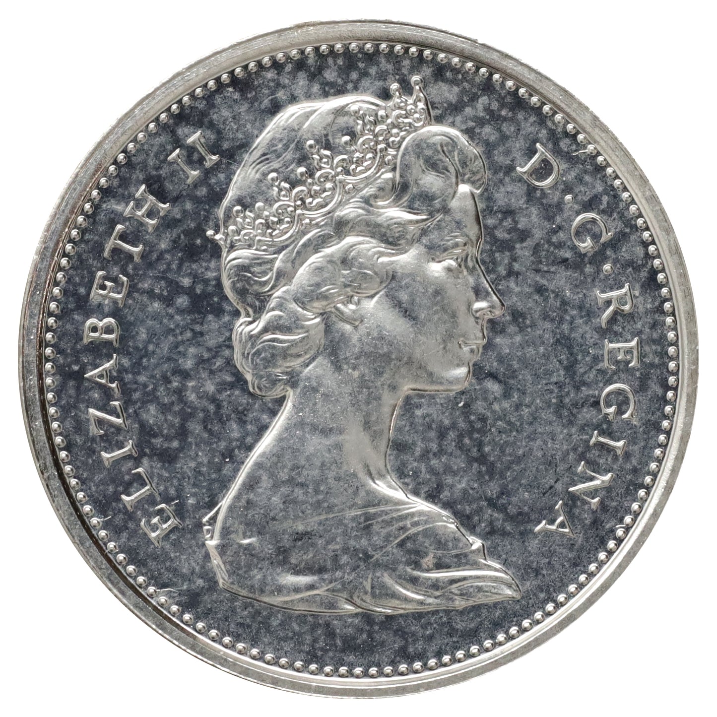 1973 Canada 25-cents Specimen (lightly toned)