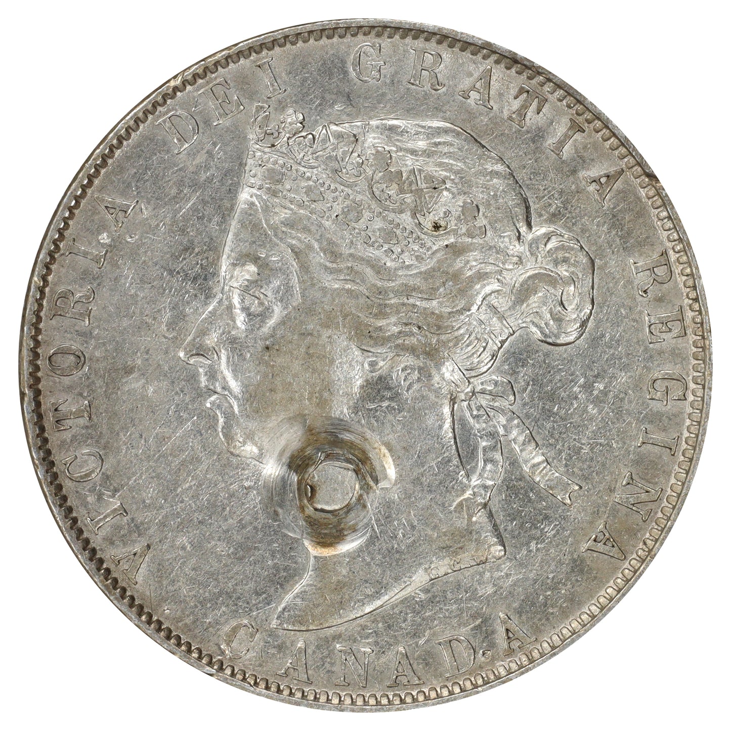 1901 Canada 50-cents VF-EF (VF30) Scratched, marks, or impaired