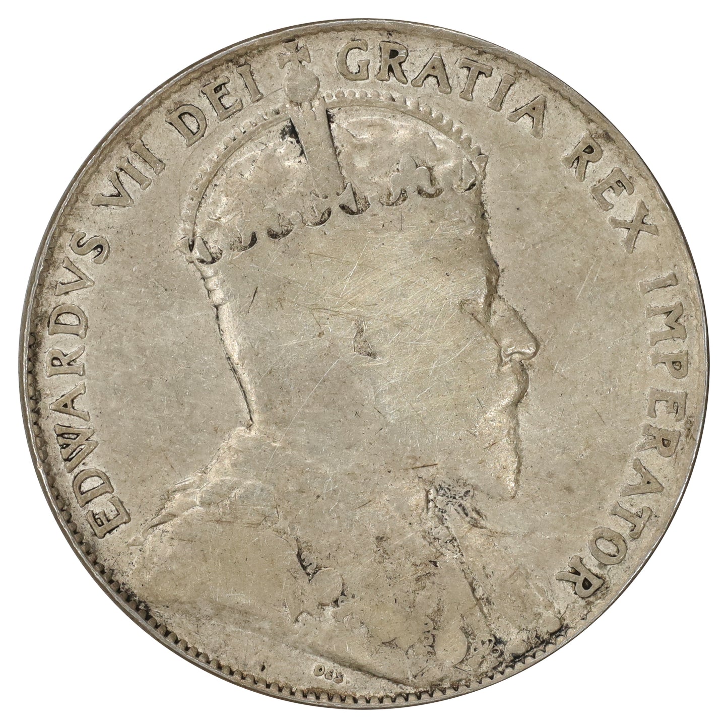 1909 Canada 50-cents VG-F (VG10) Scratched, marks, or impaired