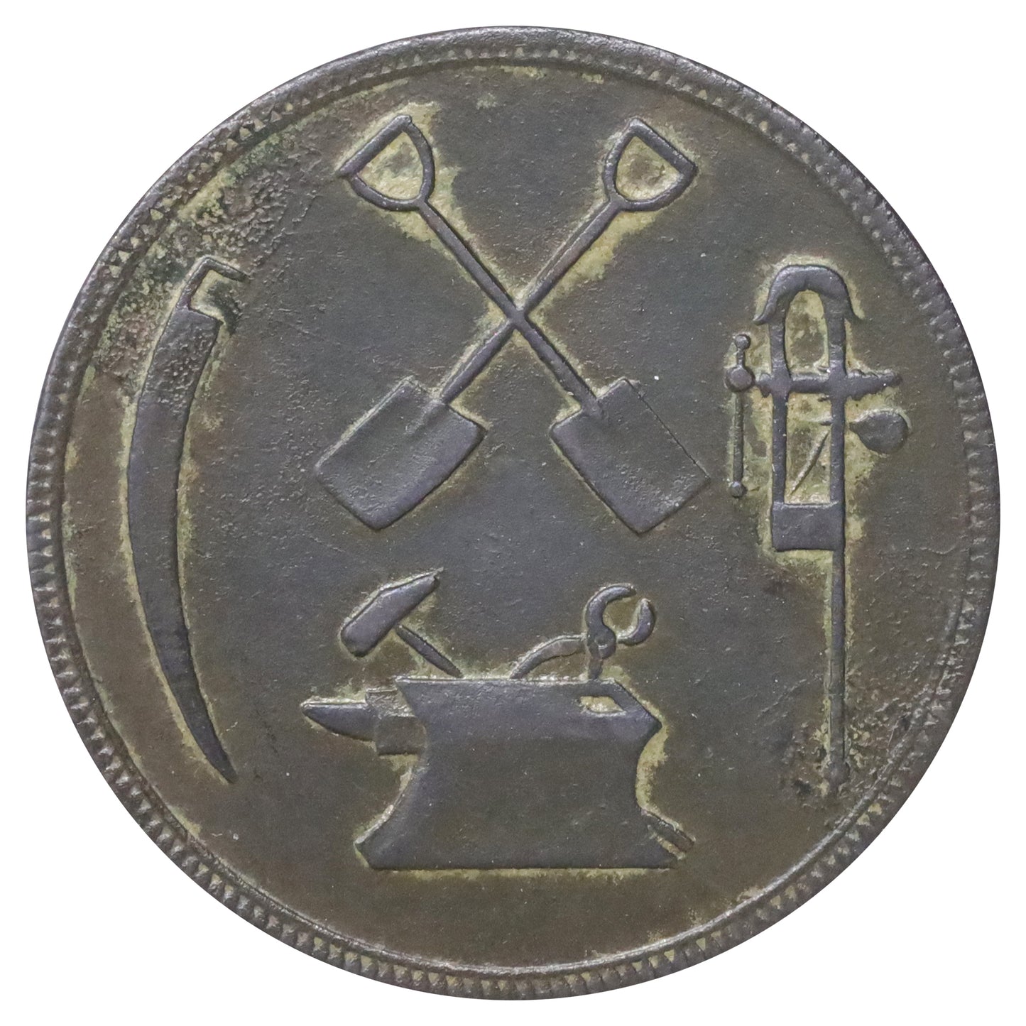 LC-15A1 (1832) Lower Canada T.S. Brown & Co. Halfpenny Token Very Fine (VF20) corrosion