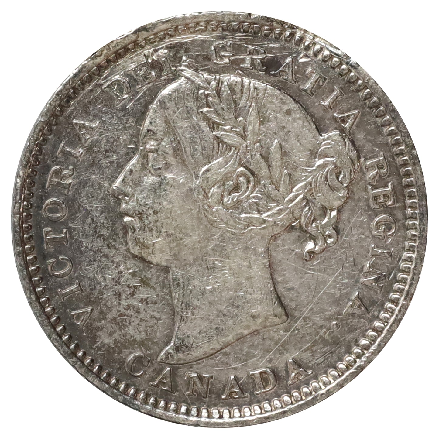 Love Token Engraved on Victorian Dime