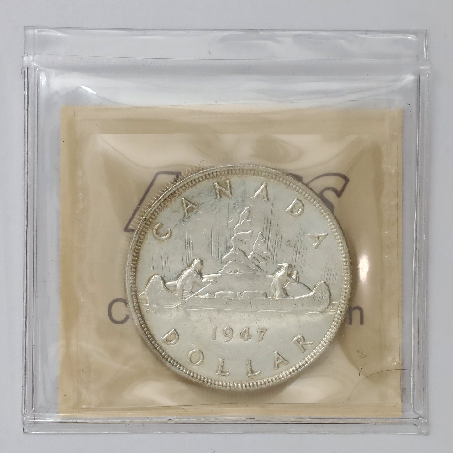 1947 Blunt 7 Canada Dollar ICCS Certified MS60 (lightly toned)
