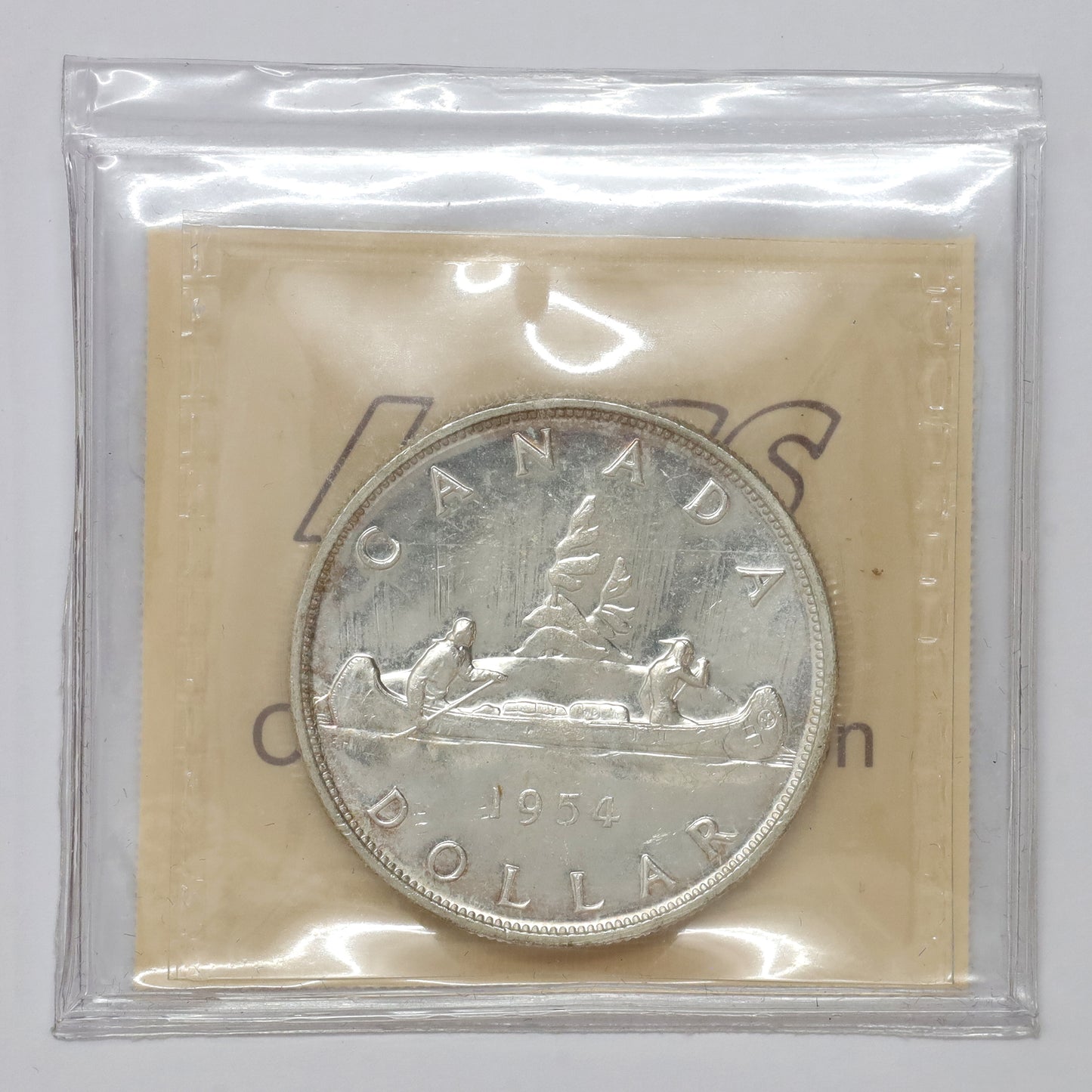 1954 Canada Dollar ICCS Certified MS63 Cameo (lightly toned)
