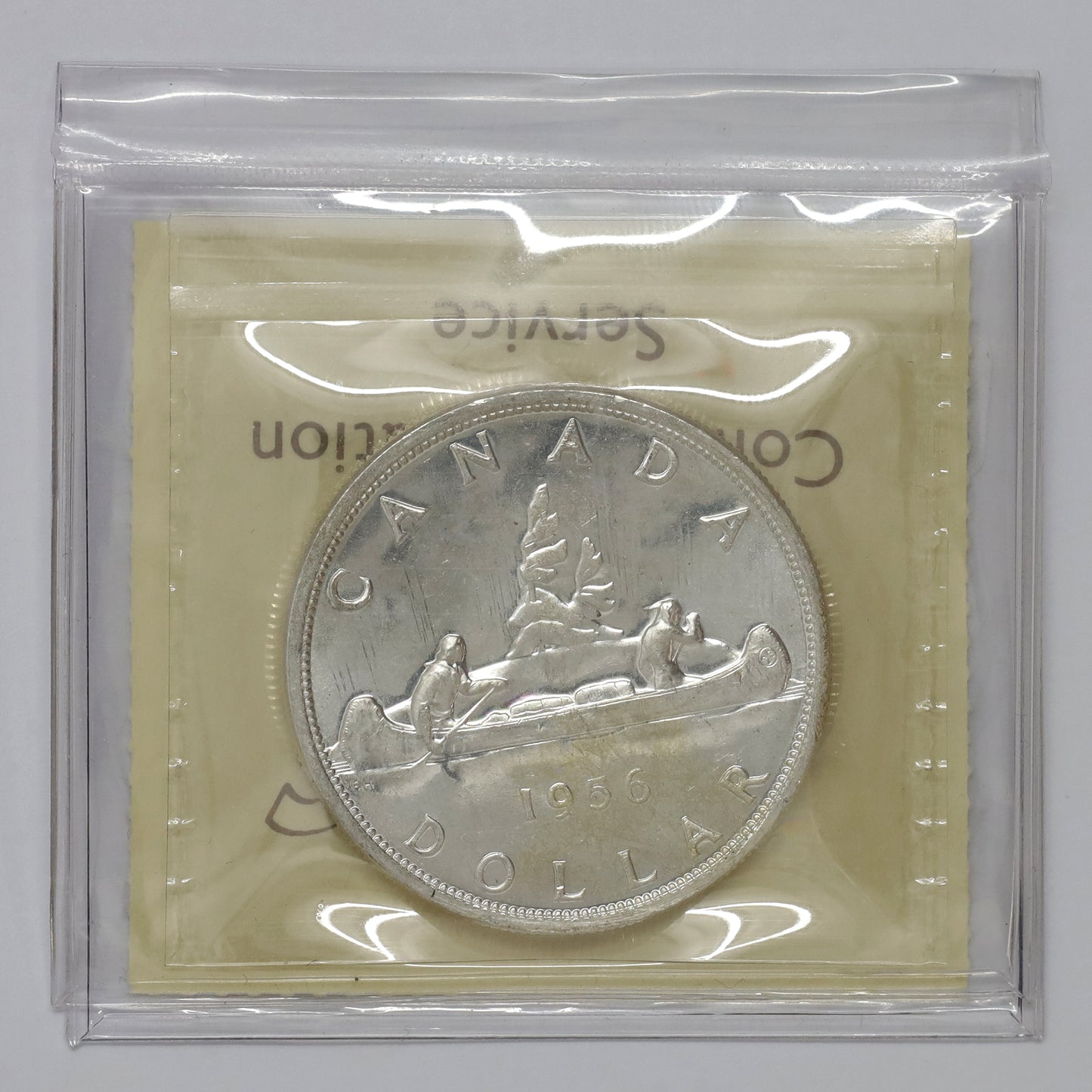 1956 Canada Dollar ICCS Certified MS64 Heavy Cameo (lightly toned)