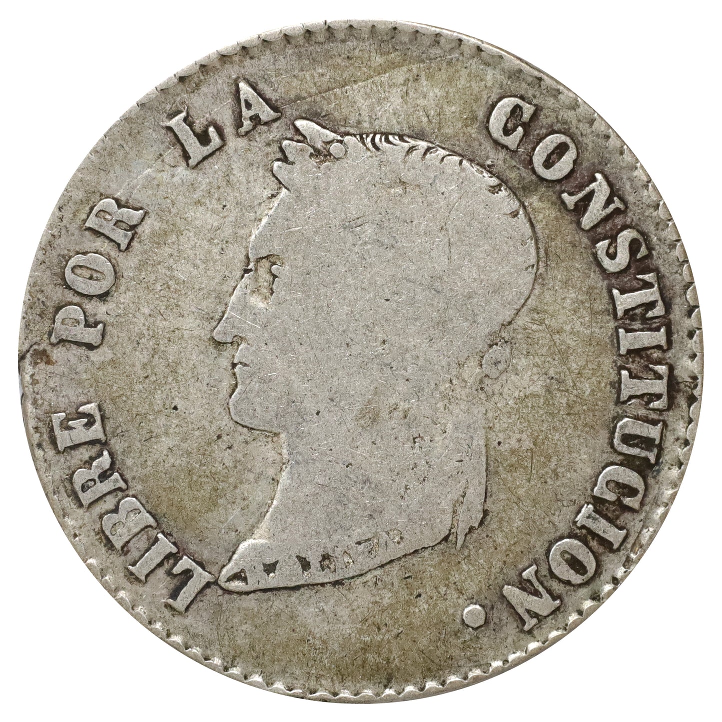 Bolivia 1857 4 Soles Fine (F12) DOD
