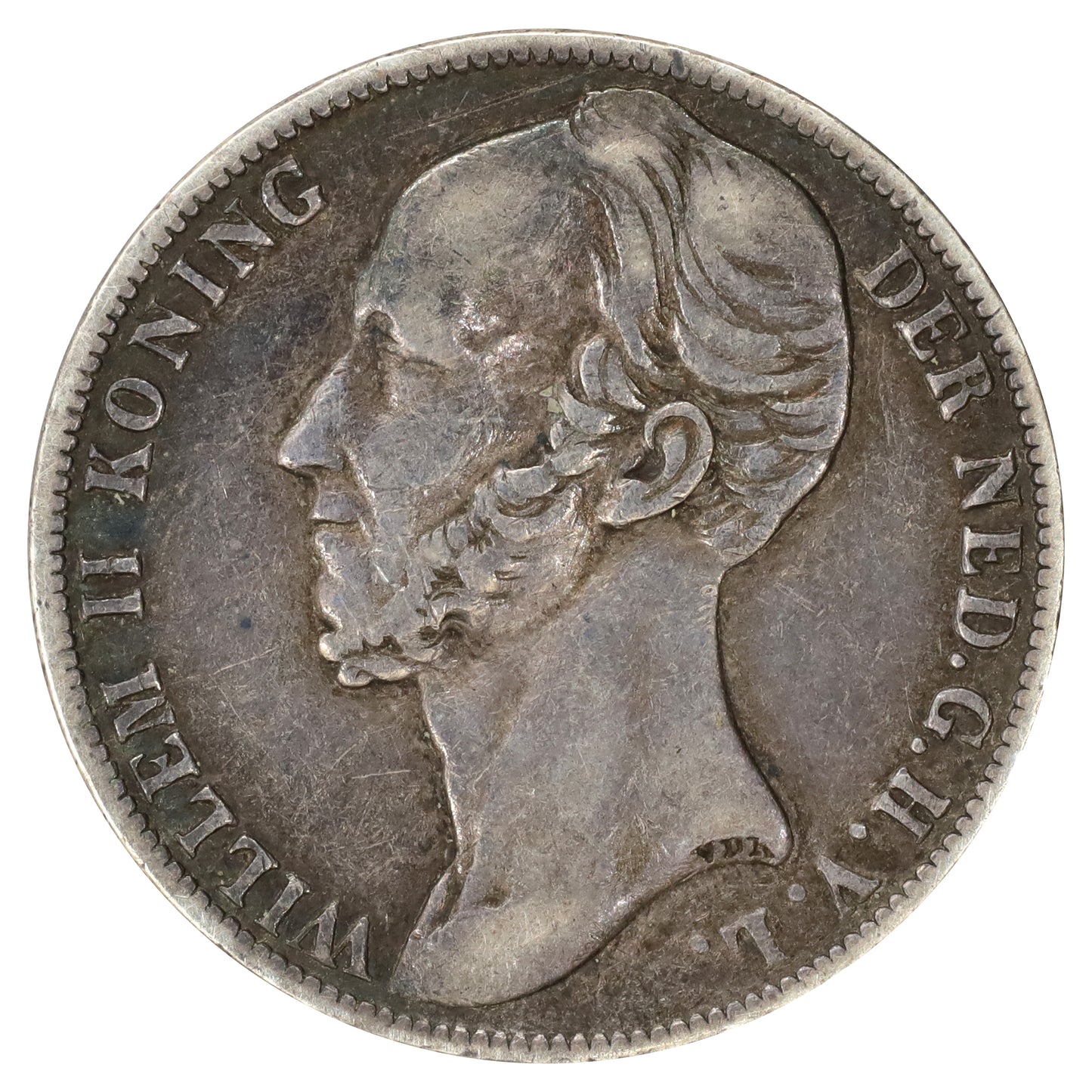 Netherlands 1848 Wilhelm II 1 Gulden (DOD)
