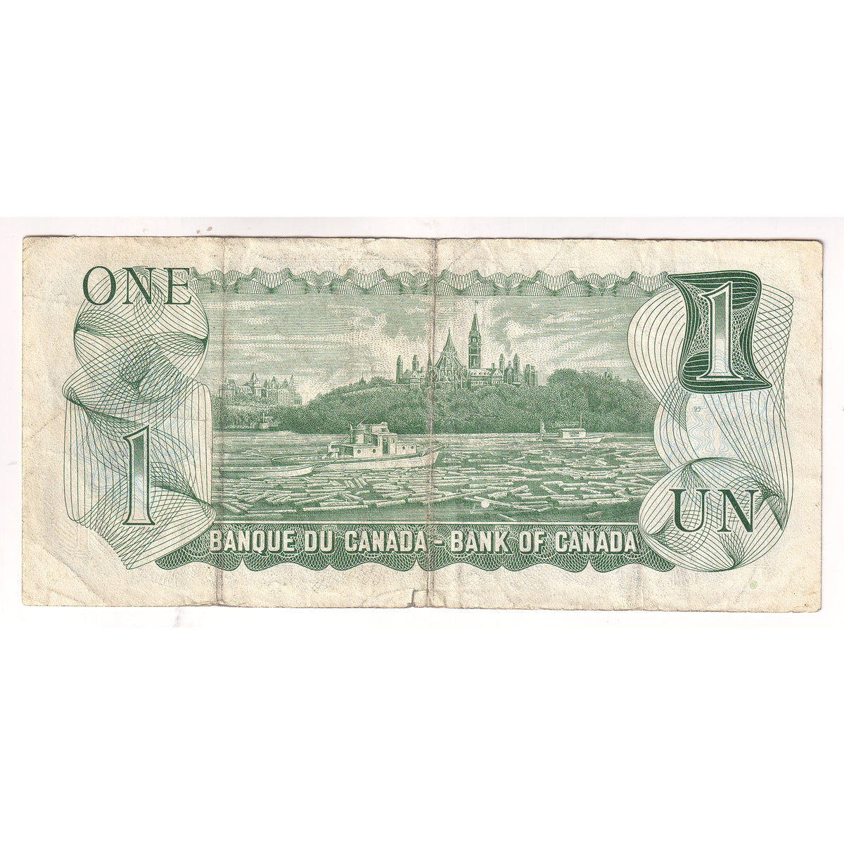 BC-46a-i-N1-ii 1973 Canada $1 Lawson-Bouey, 2-Digit RADAR ALD4004004, Circulated (DOP)