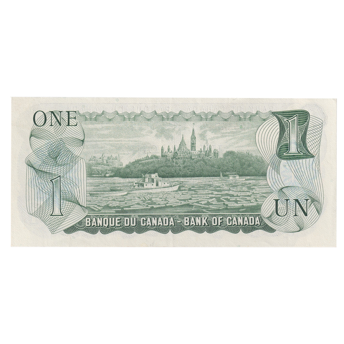 BC-46a-i-N1-iii 1973 Canada $1 Lawson-Bouey, 3-Digit RADAR AFD2636362, Extra Fine (DOP)