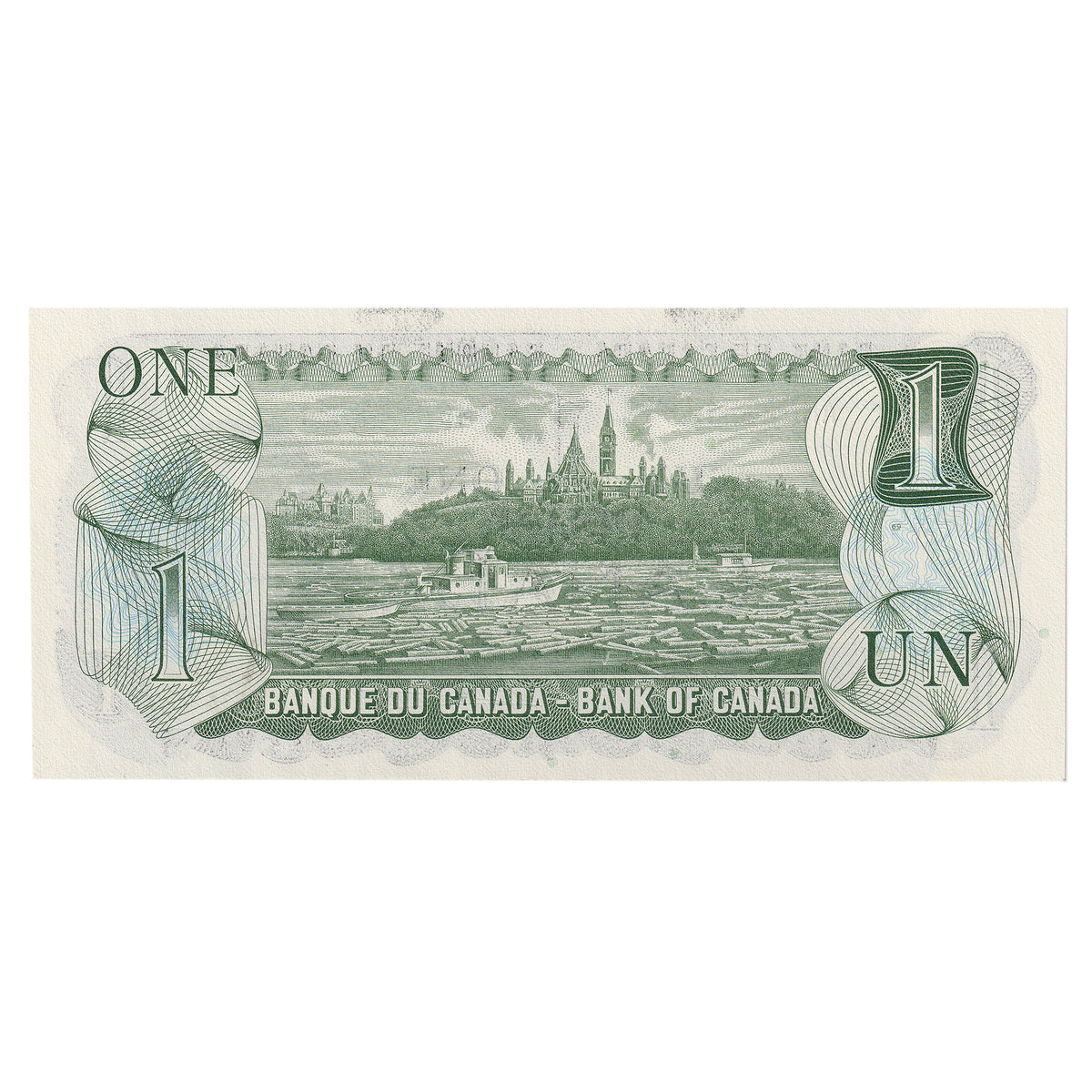 BC-46b 1973 Canada $1 Crow-Bouey, Neat Number AMG8181181, Choice Uncirculated (DOP)