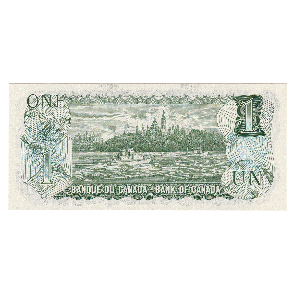 BC-46b 1973 Canada $1 Crow-Bouey, Neat Number AMG8181188, Choice Uncirculated (DOP)