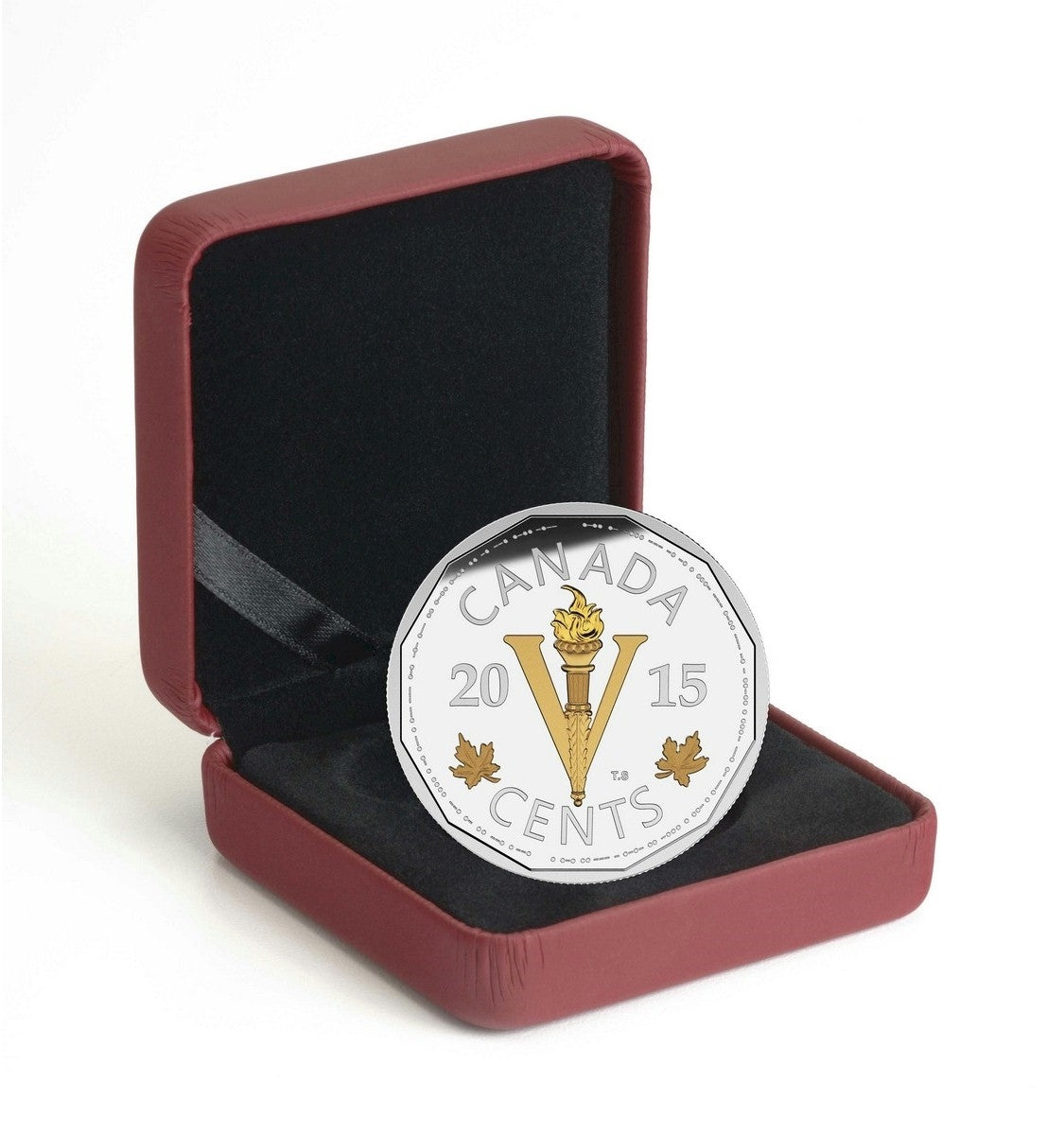 RDC 2015 5-cent Legacy of the Canadian Nickel - Victory Coin (No Tax) Scuffed Capsule