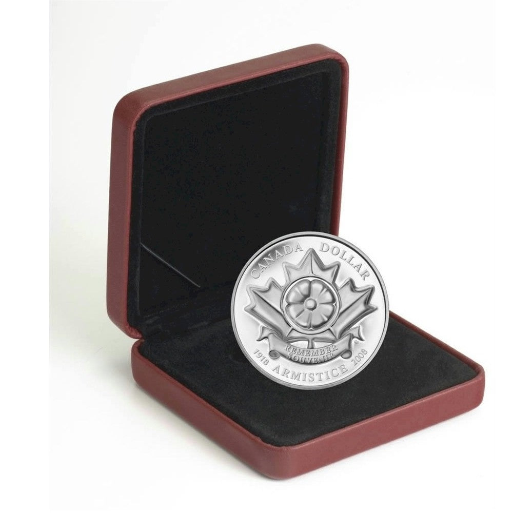 RDC 2008 Canada Poppy Limited Edition Proof Sterling Silver Dollar (Issues)