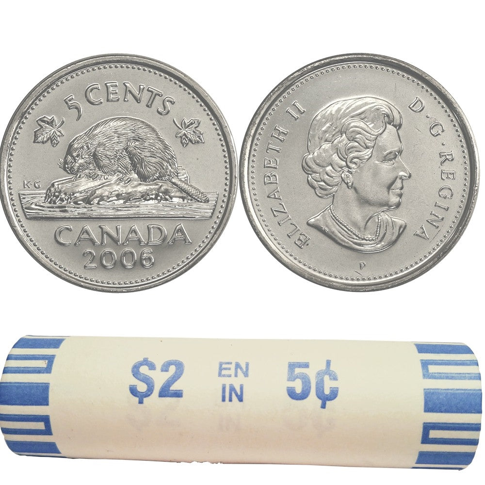 2006-P Canada 5-cent Original Roll of 40pcs
