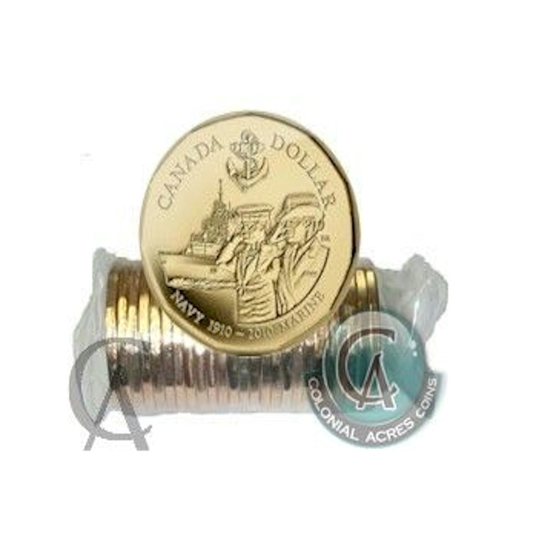 2010 Canada Navy Dollar Original Roll of 25pcs