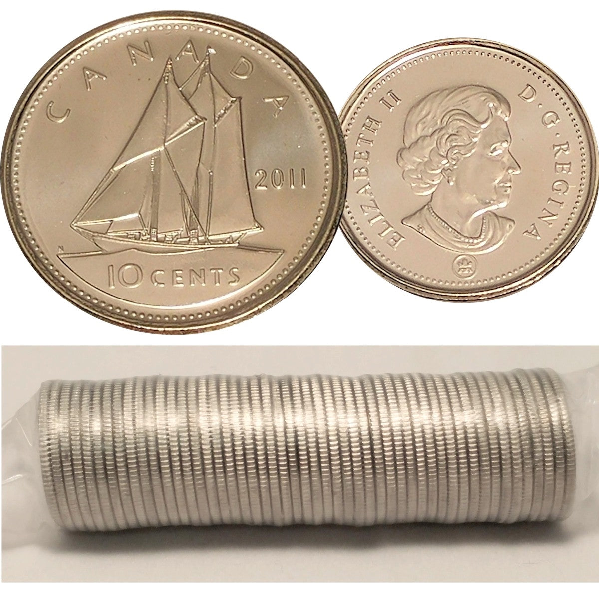 2011 Canada 10-cent Original Roll of 50pcs
