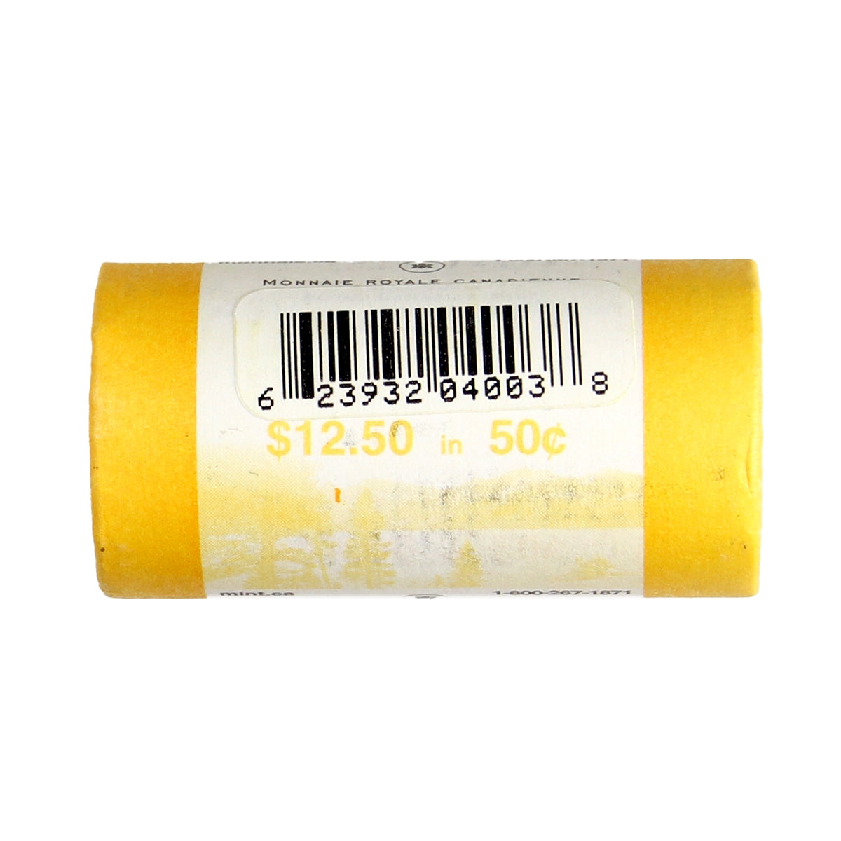 2012 Canada 50-cent Original Wrapped Roll of 25pcs