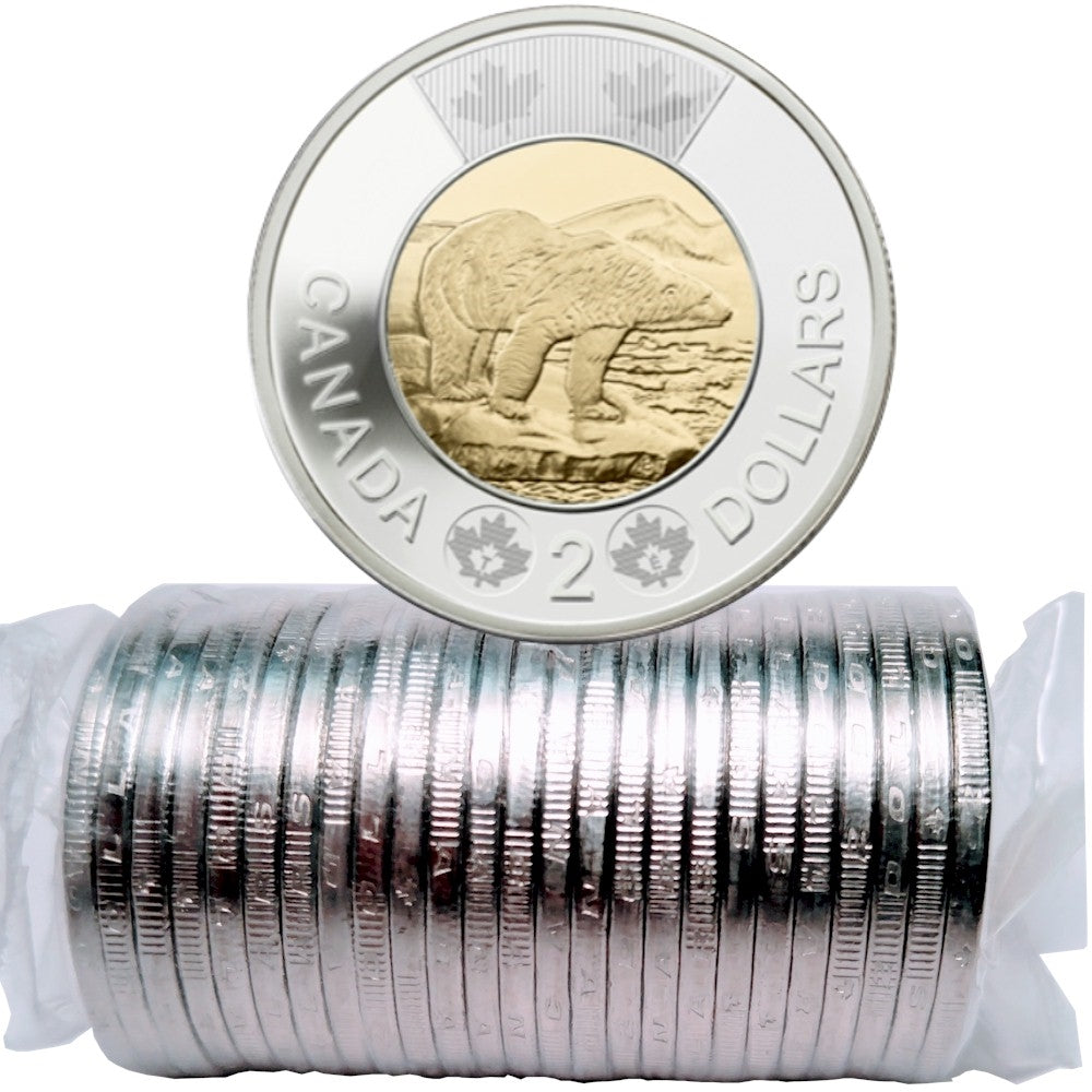 2013 Canada Polar Bear $2 Original Roll of 25pcs