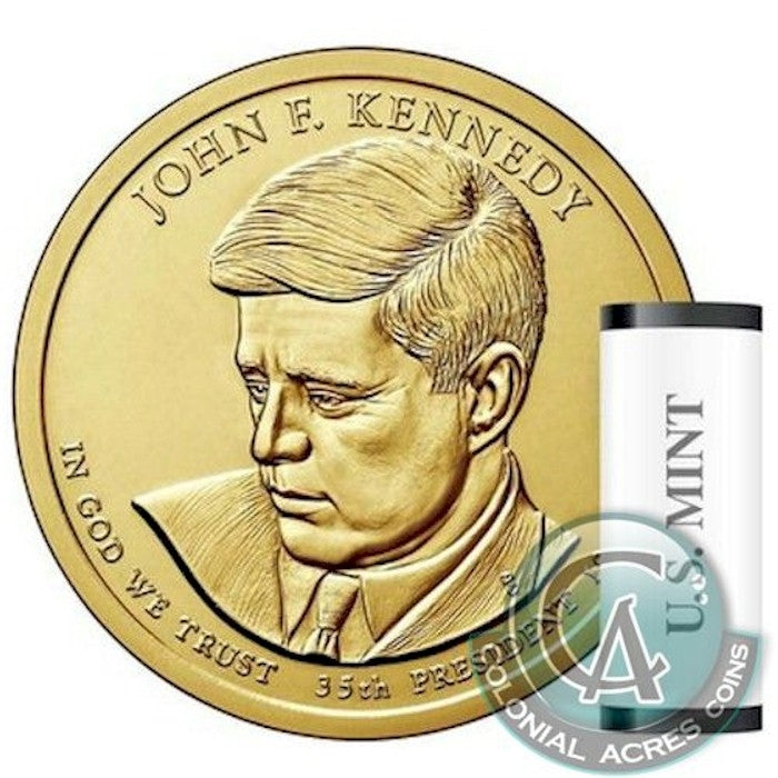 thumbnail image 2 of Colorized 2015 JFK John F Kennedy Half Dollar – Flowing Flag Design, D Mint, Uncirculated 2 of 4