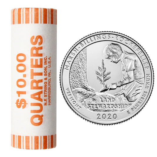 2020 D USA National Parks - Marsh Billings-Rockefeller Park Original Roll of 40pcs