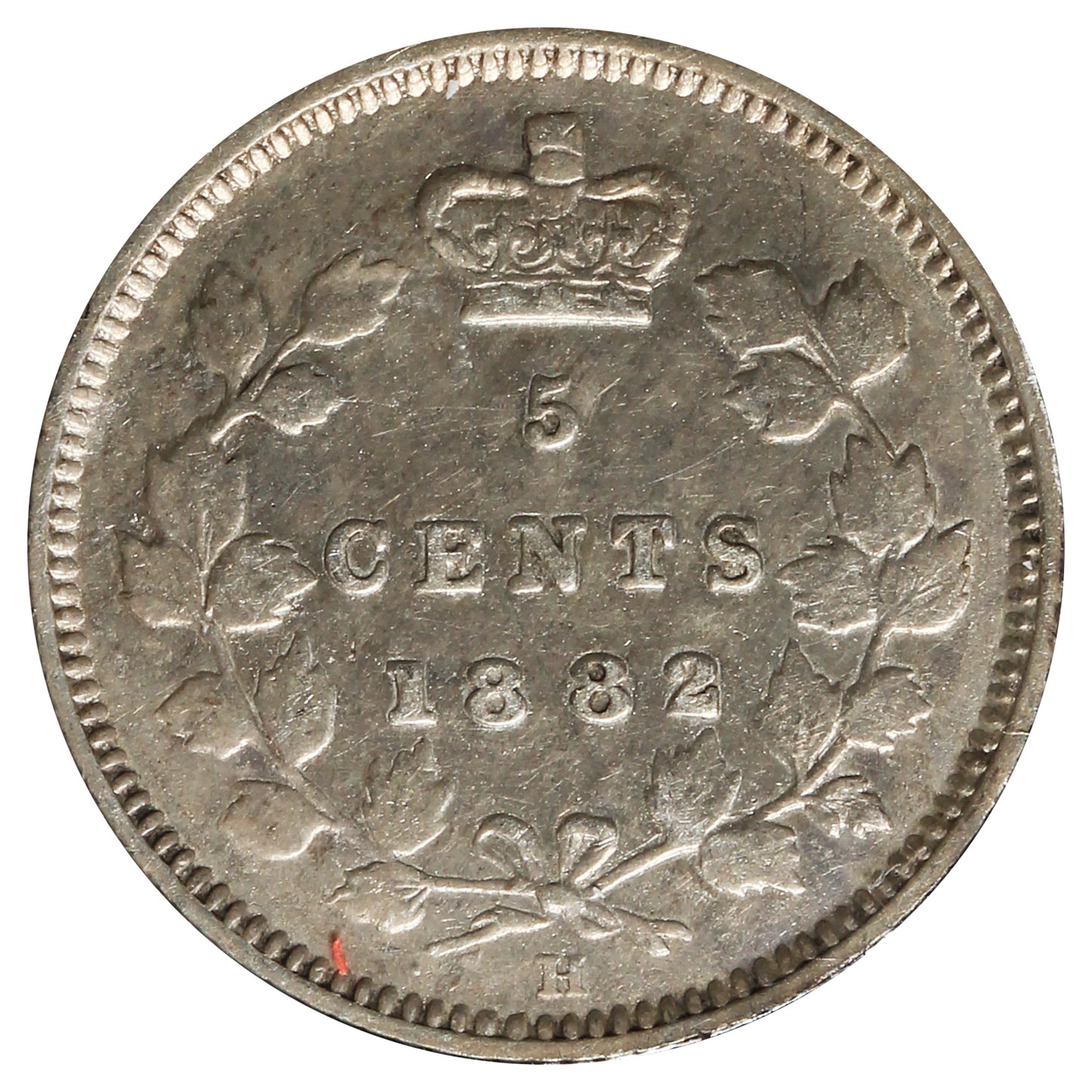 1882H Canada 5-cents VF-EF (VF-30) Scratched