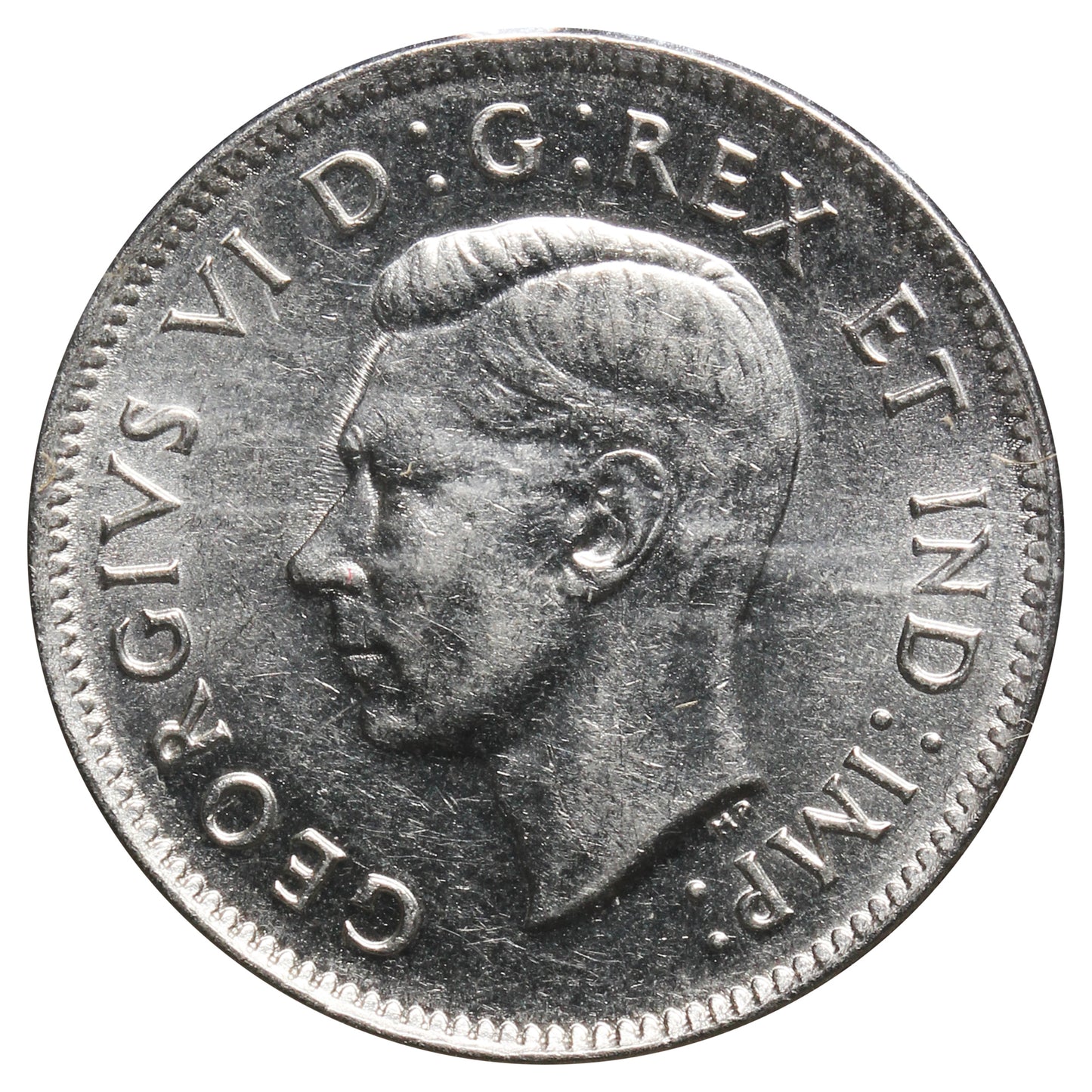 1938 Canada 5-cents UNC (MS60) Scratched