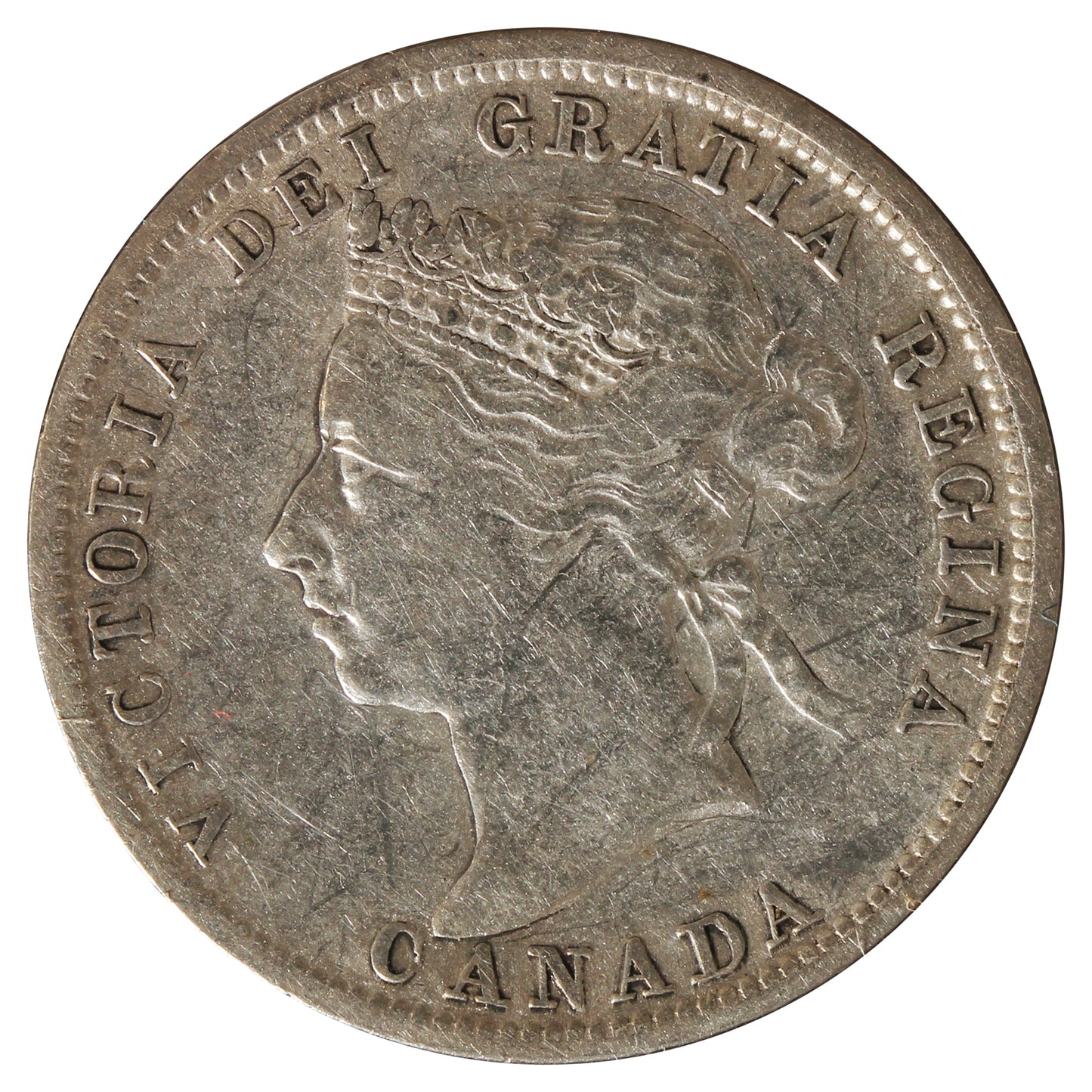 1900 Canada 25-cents VF-EF (VF-30) Scratched