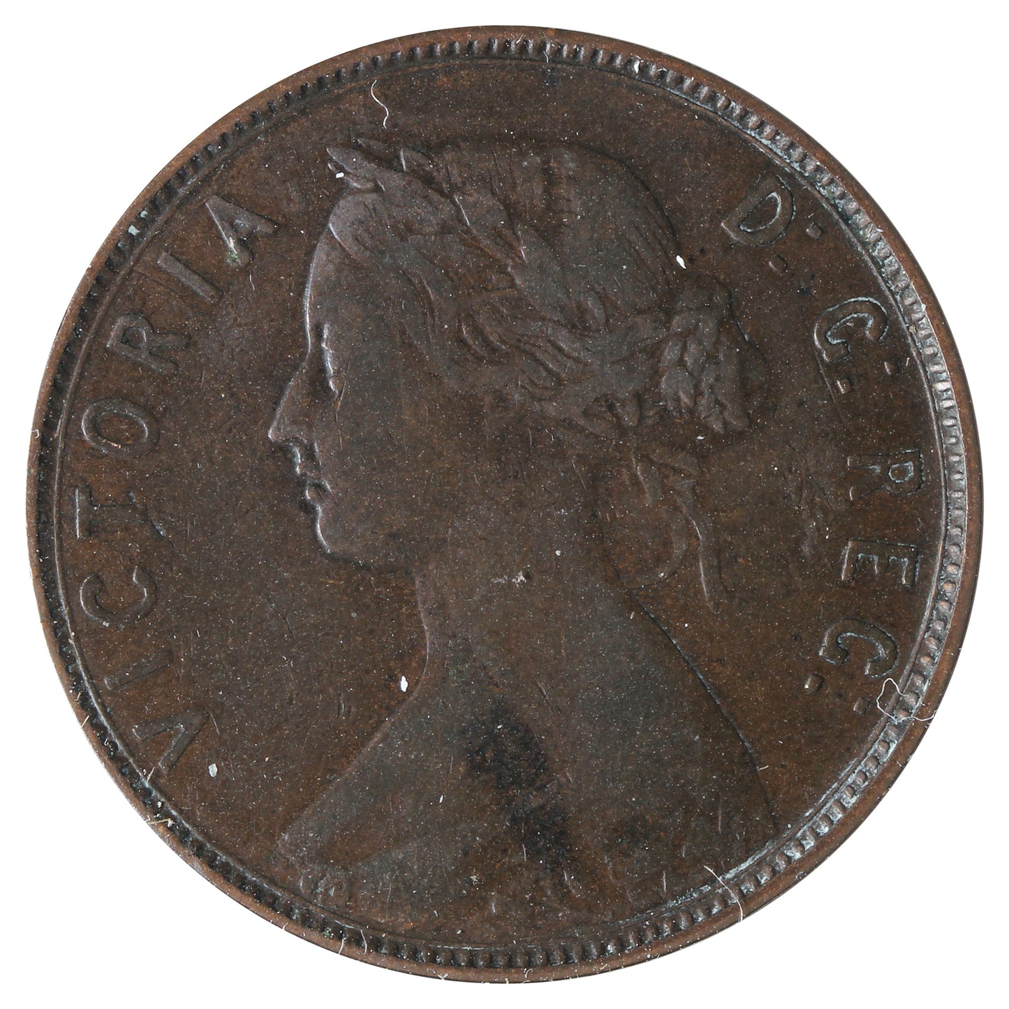 1880 R.O L.D Newfoundland 1-cent Very Fine (VF-20) Impaired