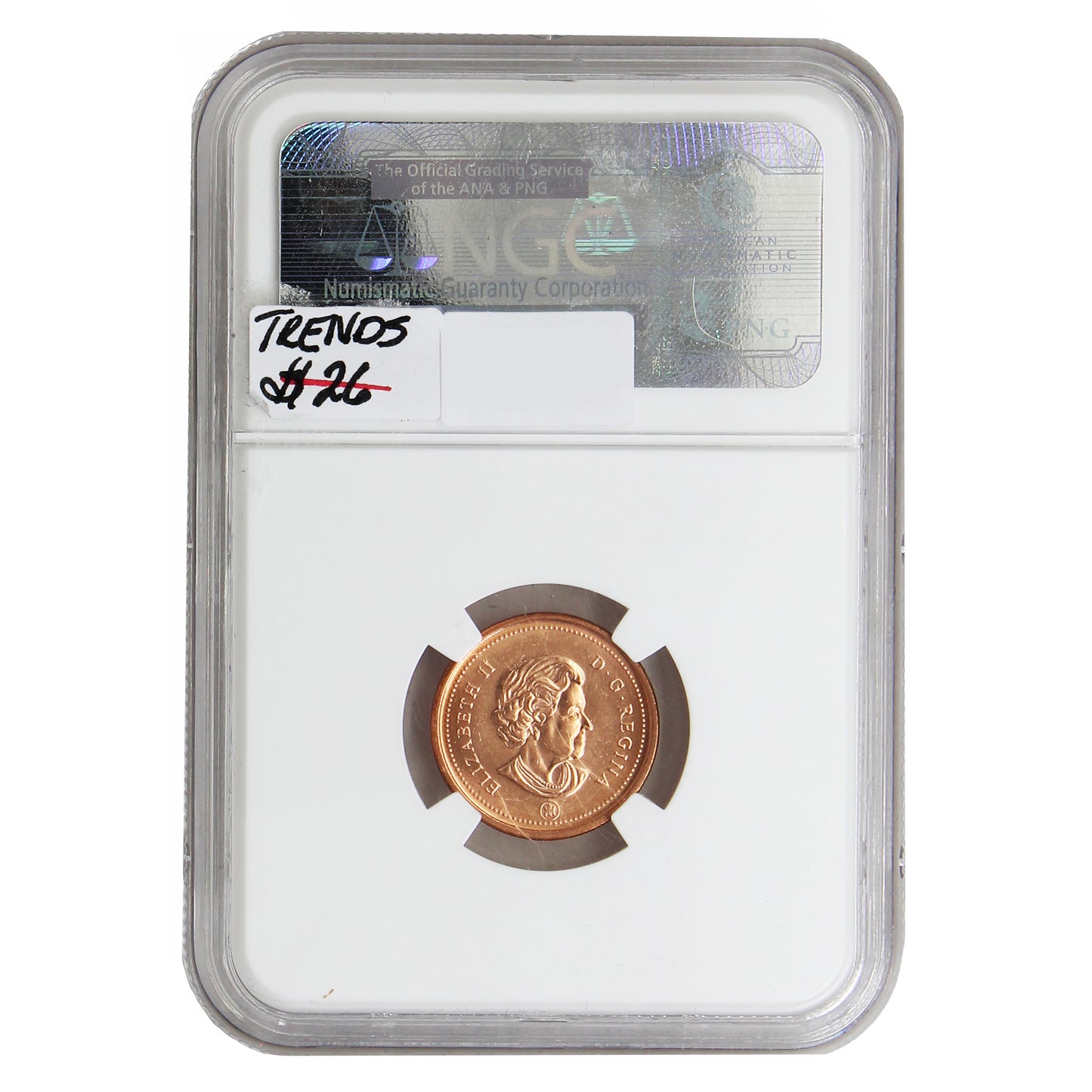 2008 Copper Plated Steel Canada 1-cent NGC Certified MS66 Red