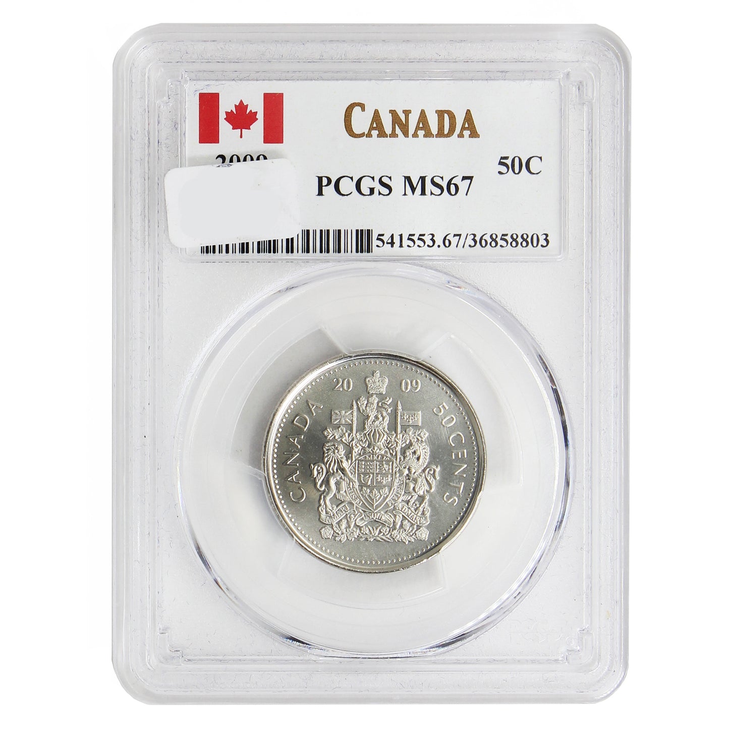 2009 Canada 50-cents PCGS Certified MS67
