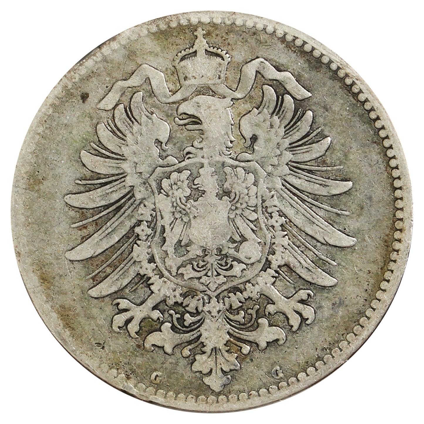 German Empire 1882G Mark VF-EF (VF30) Impaired