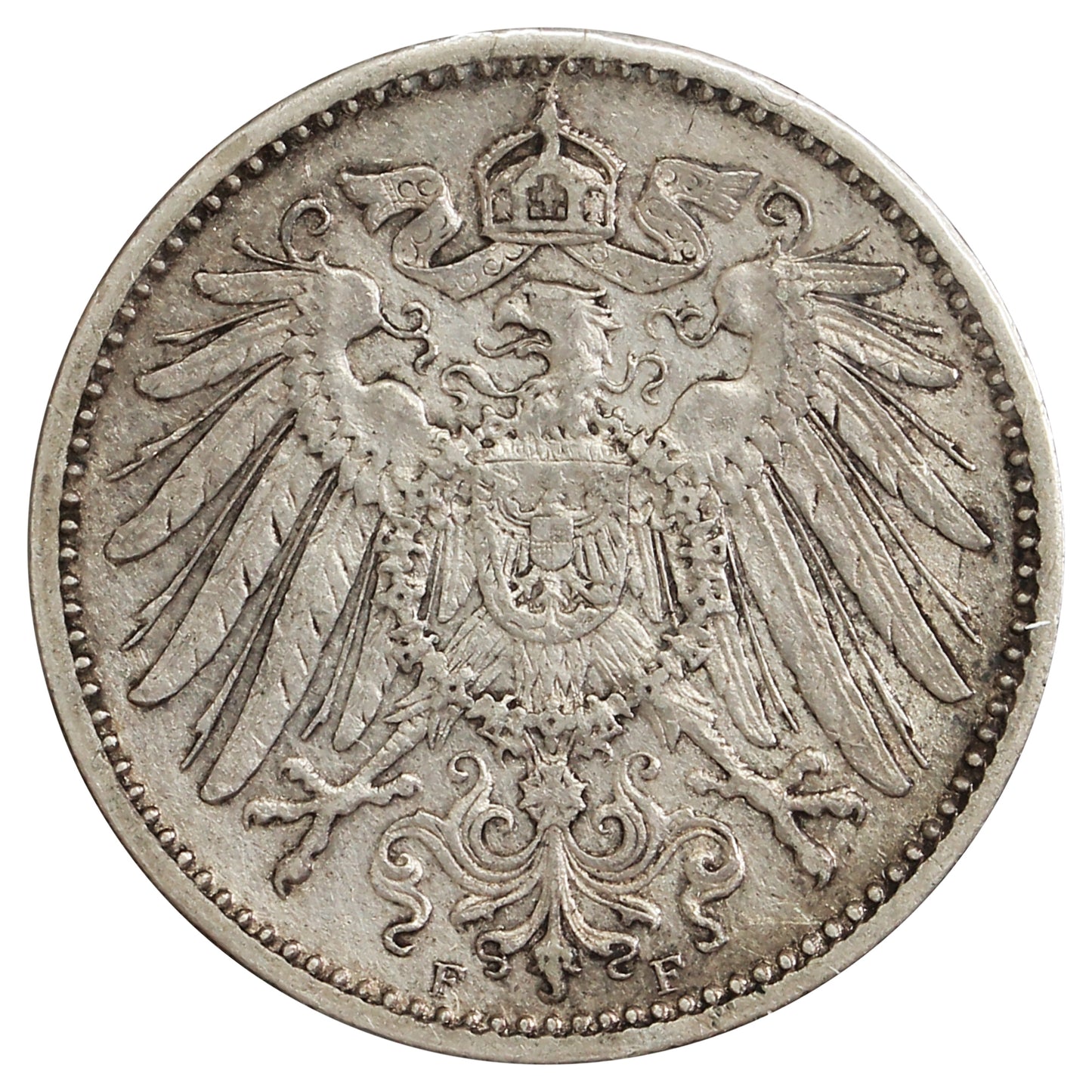 German Empire 1904F Mark Extra Fine (EF40) Scratched