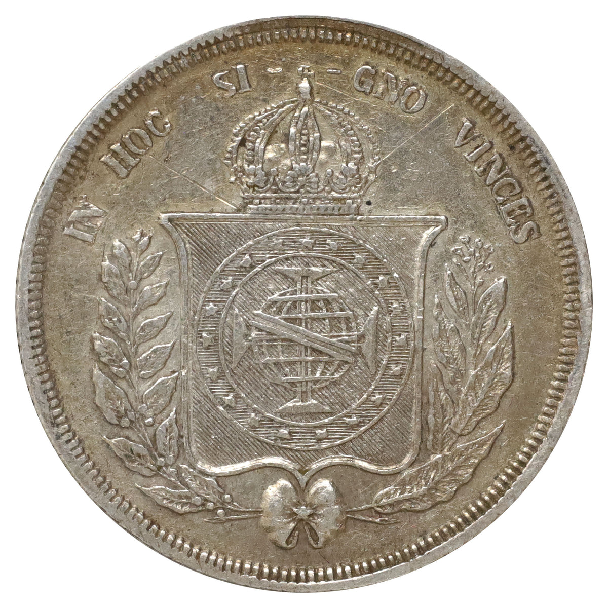 Brazil 1855 Pedro II 500 Reis (DOD)