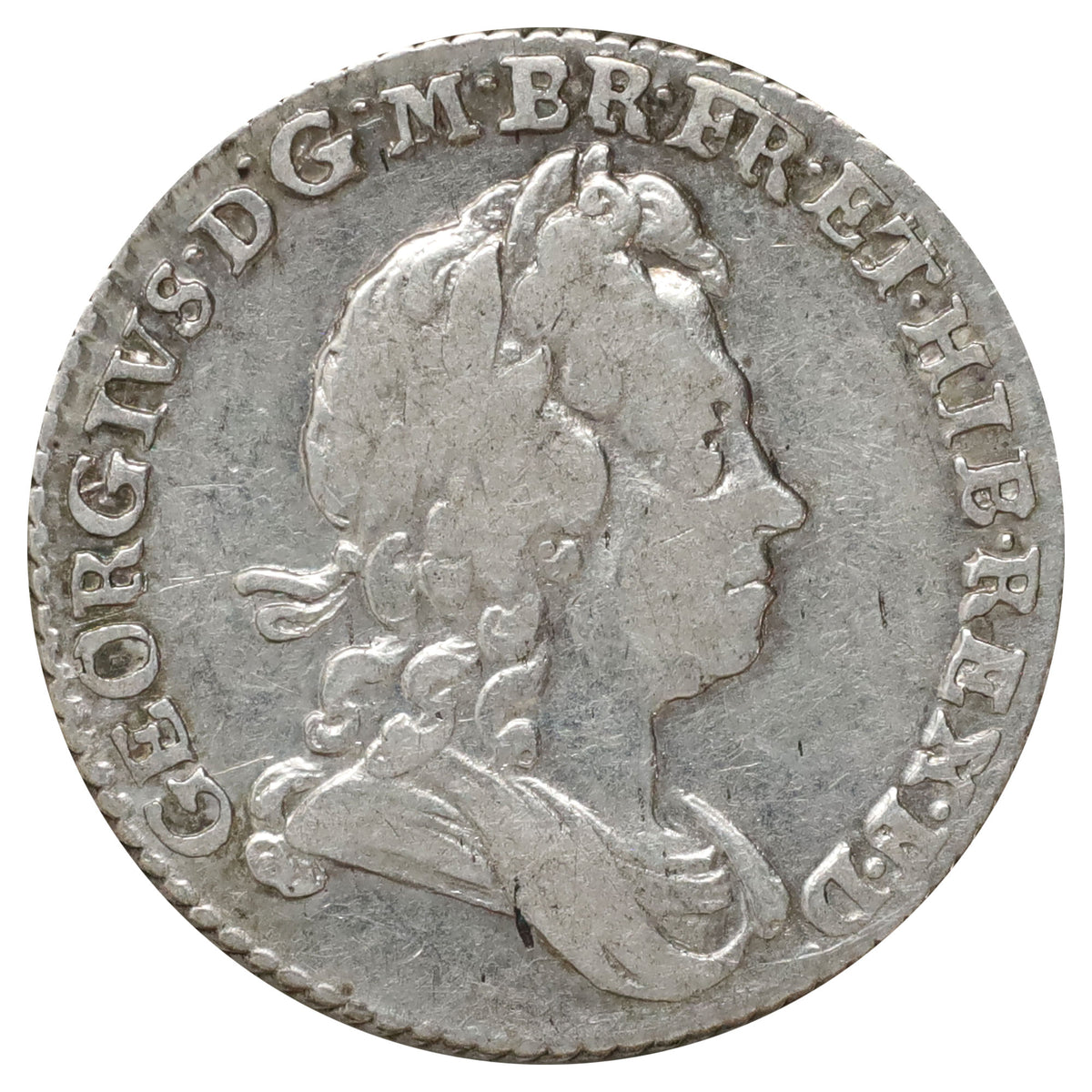 Great Britain 1723 George I Sixpence Very Fine (VF20) DOD