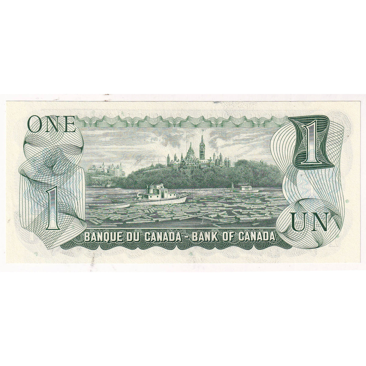 BC-46a 1973 Canada $1 Lawson-Bouey, Neat Number IR4494449, Uncirculated (MS60) DOP